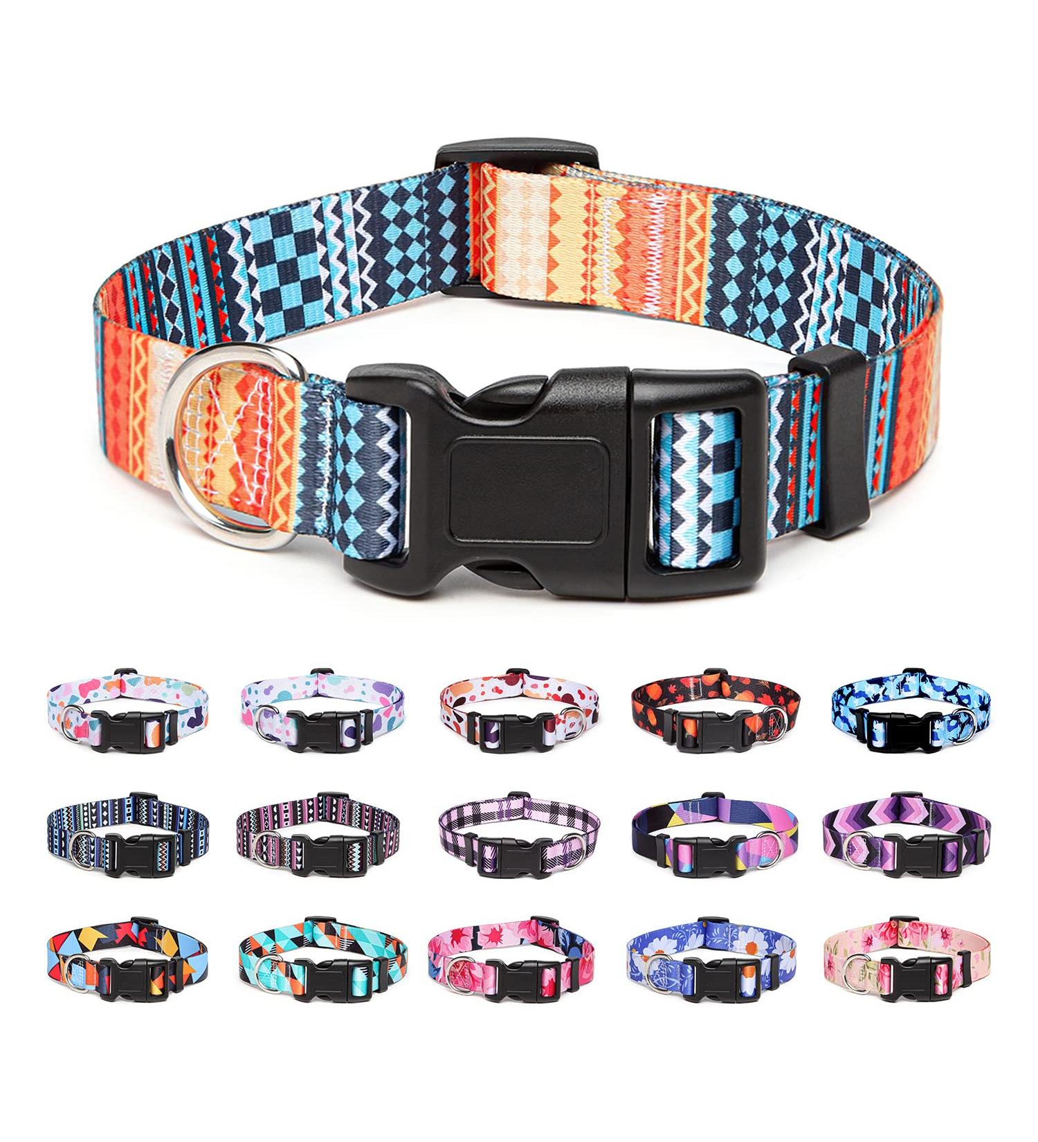 Suredoo Adjustable Dog Collar - Soft Nylon for Small & Medium Dogs | Comfort Fit | Orange (M: 33-55 cm) - Buy Online on GoSupps.com