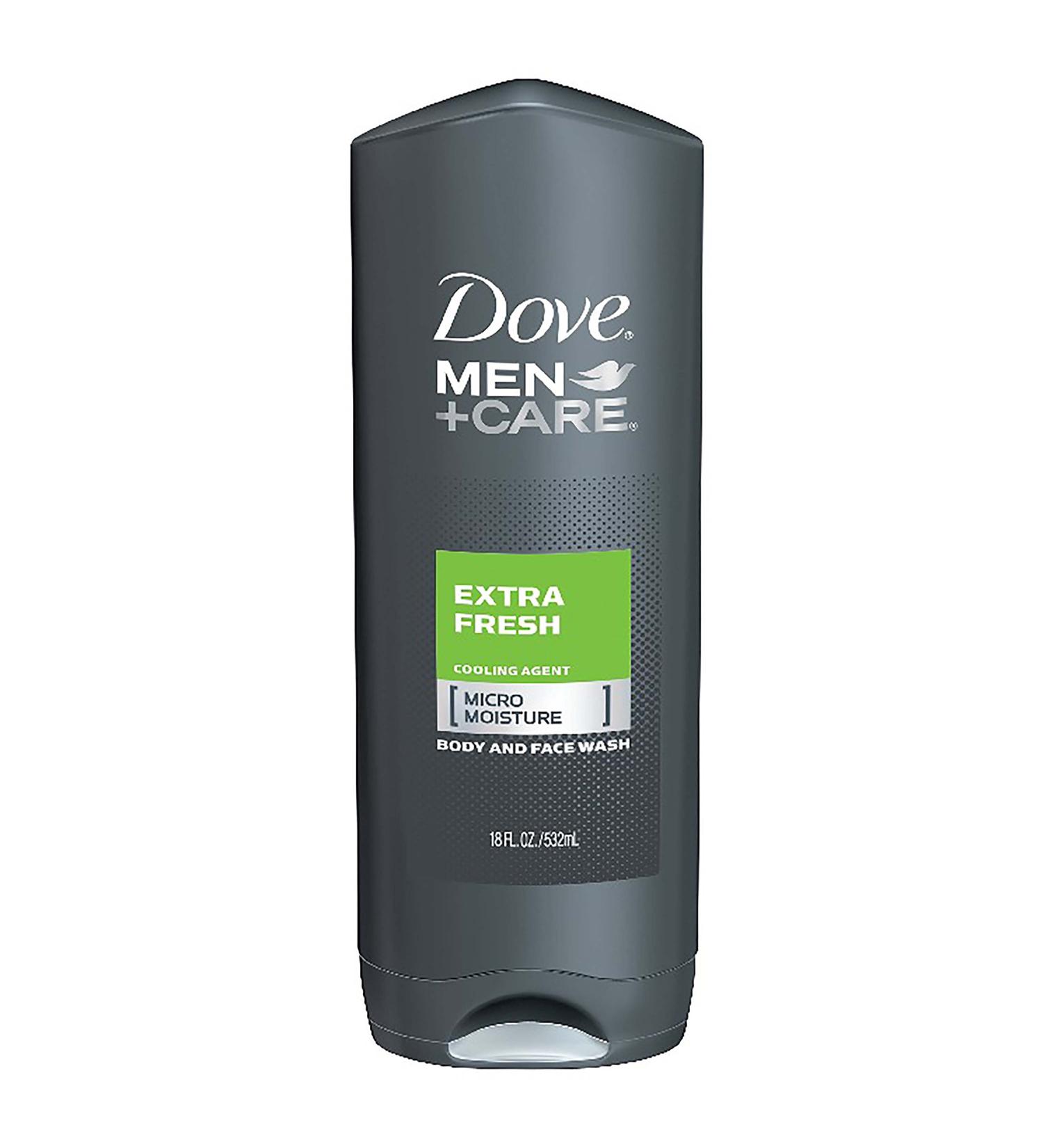 Dove Men+Care Extra Fresh Body & Face Wash 18 fl oz - Refreshing Clean for Men - Buy Online on GoSupps.com