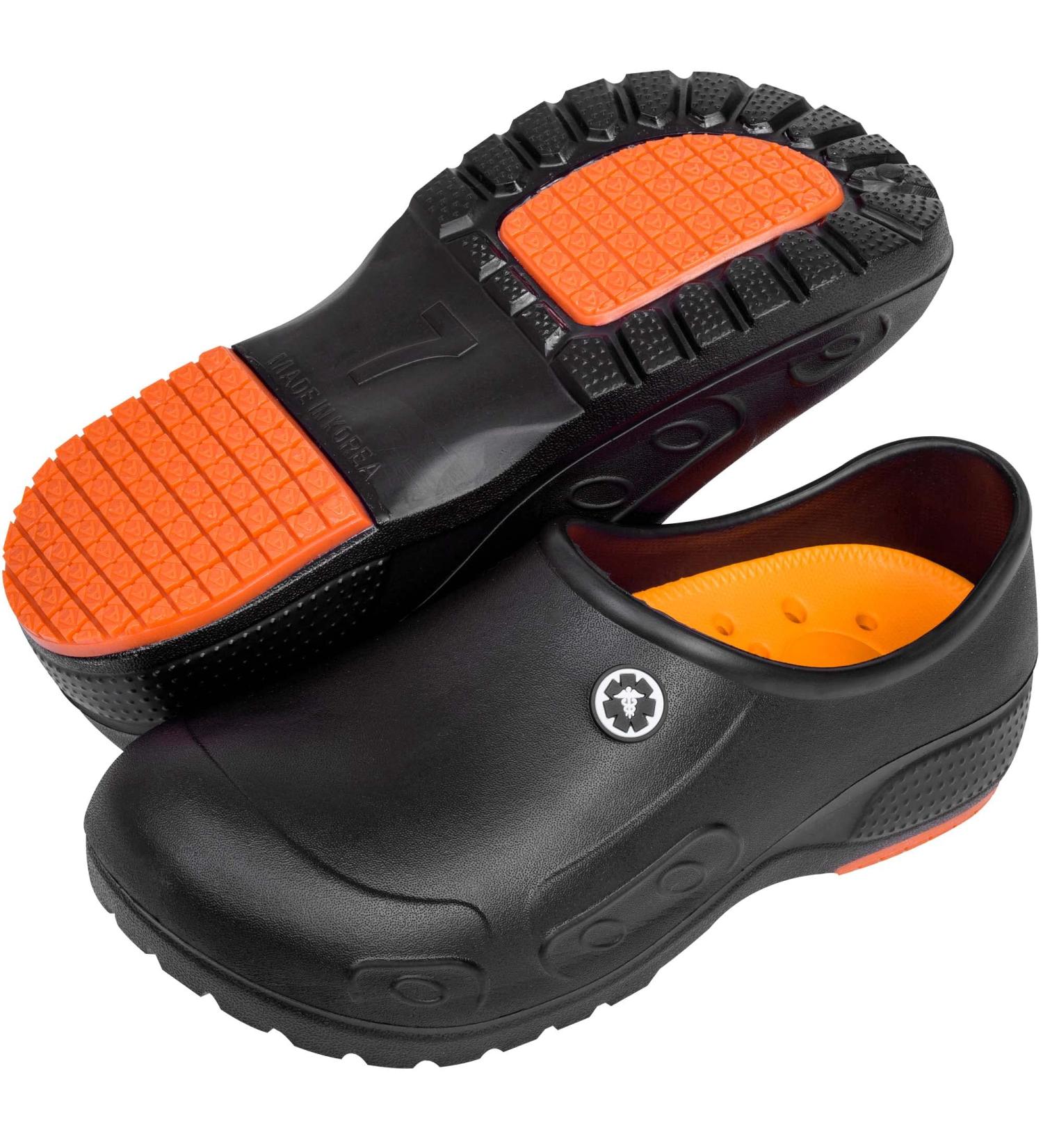 YUNGPRIME Slip-Resistant Work Shoes, Wide Women's 8-8.5/Men's 6-6.5 Black - Nursing/Chef - Buy Online on GoSupps.com