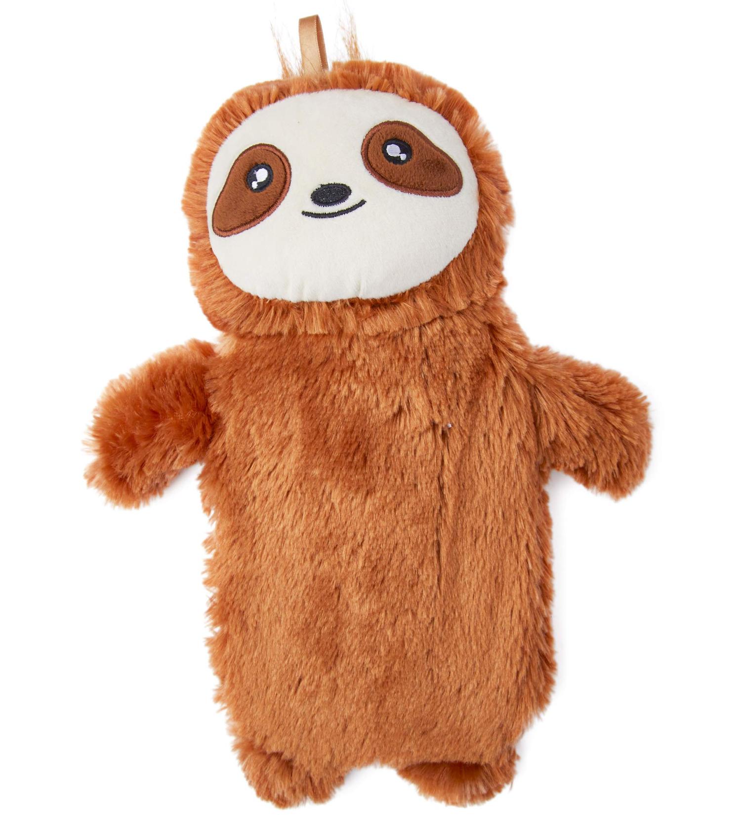 CityComfort Hot Water Bottle with Sloth Cover - Super Soft Fleece Plush - Long Lasting Warmth - Natural Rubber 1 Litre - UK Safe Tested - Buy Online on GoSupps.com