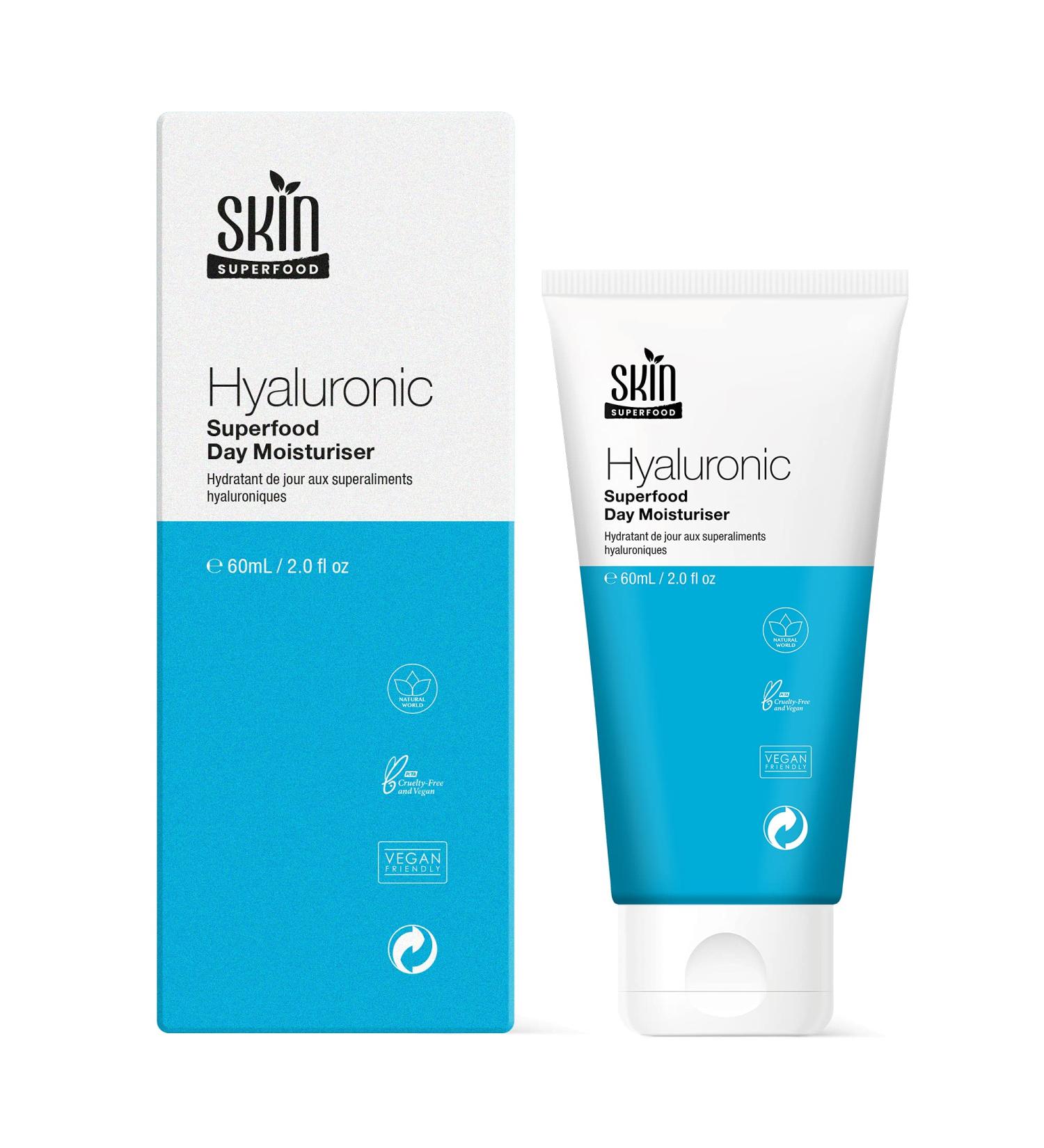 Hyaluronic Acid Superfood Day Moisturiser with Natural Lipids | Hydrating Face Cream - 2.02 Fl Oz - Shop Internationally - Buy Online on GoSupps.com