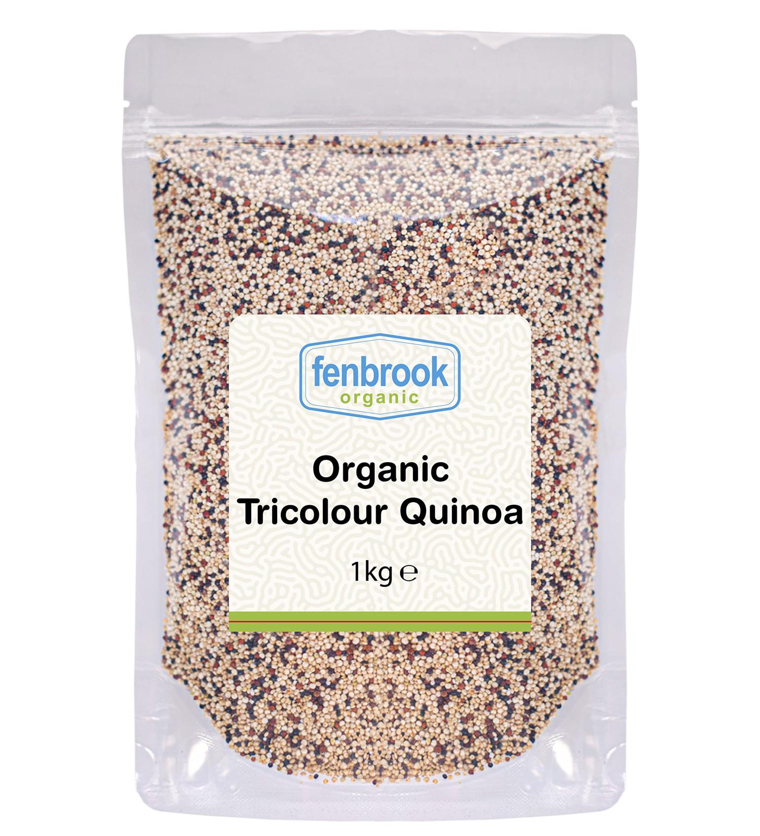 Organic Tricolour Quinoa 1kg | Certified Organic by Fenbrook Organic - Buy Online on GoSupps.com