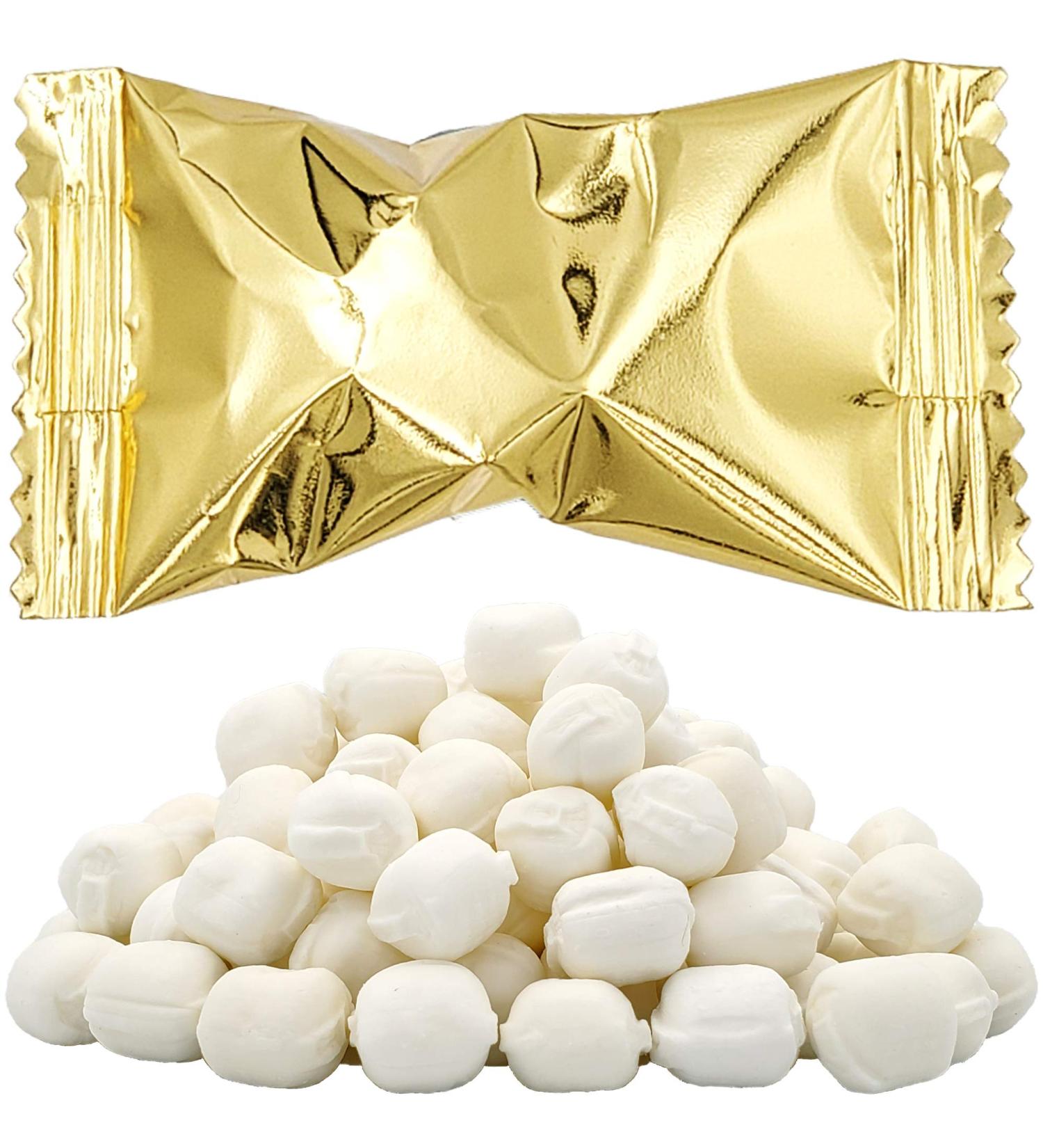 Gold Buttermints by The Dreidel Company | Fat-Free Mint Candies After Dinner Mints | 55 Individually Wrapped Pieces - Buy Online on GoSupps.com
