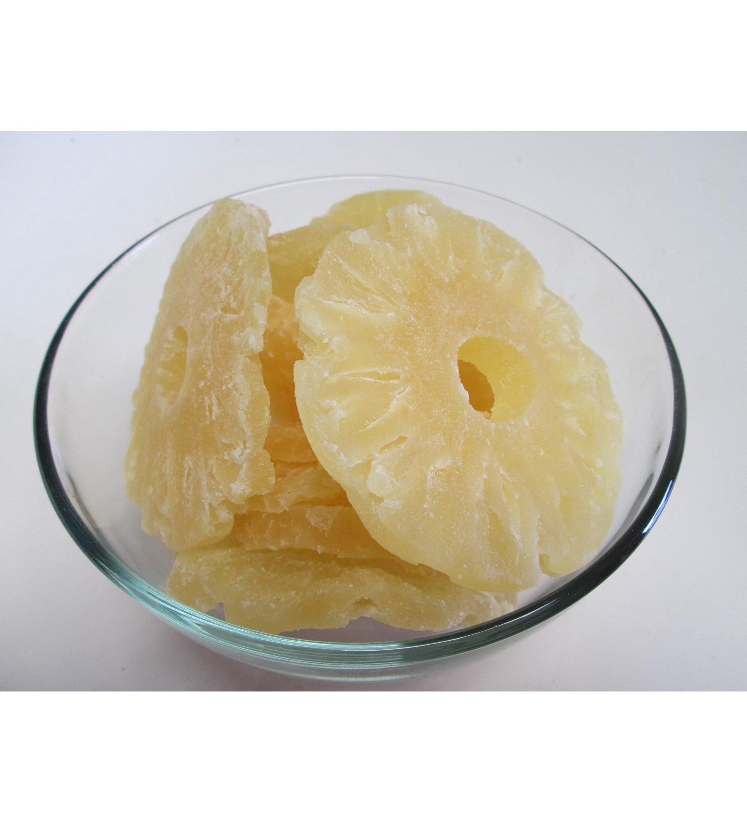 Natural Dried Pineapple Rings-Low Sugar, No Sulfur, (5 lb Natural Rings)