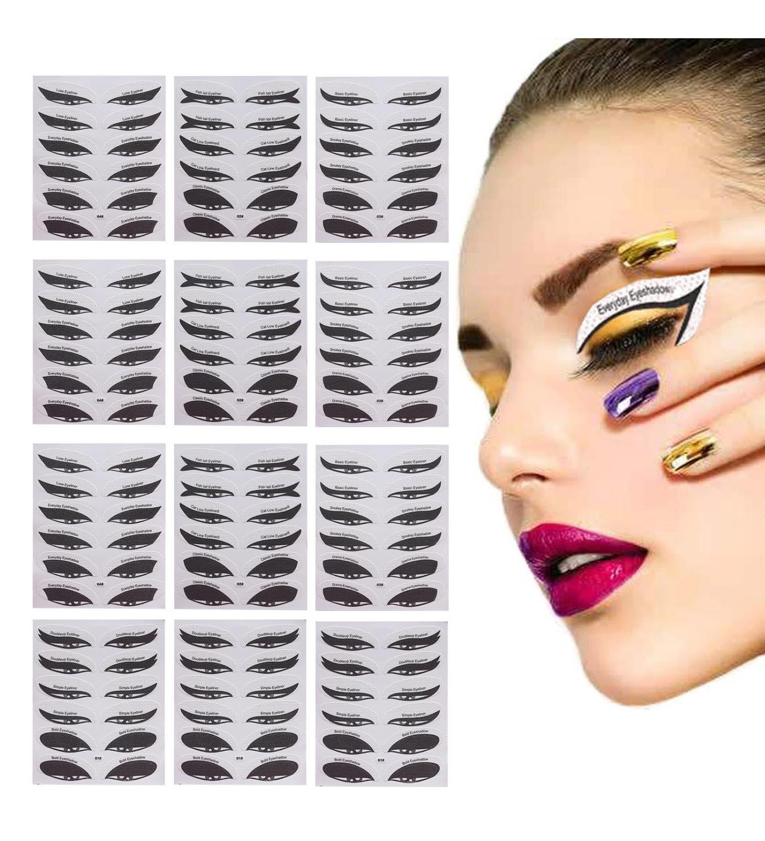  PUCHEN Eye makeup stencil stickers eyeshadow makeup stencils | Eyeliner aid stickers | Stencil stickers for eyeshadow and eyeliner stencils - Buy Online on GoSupps.com