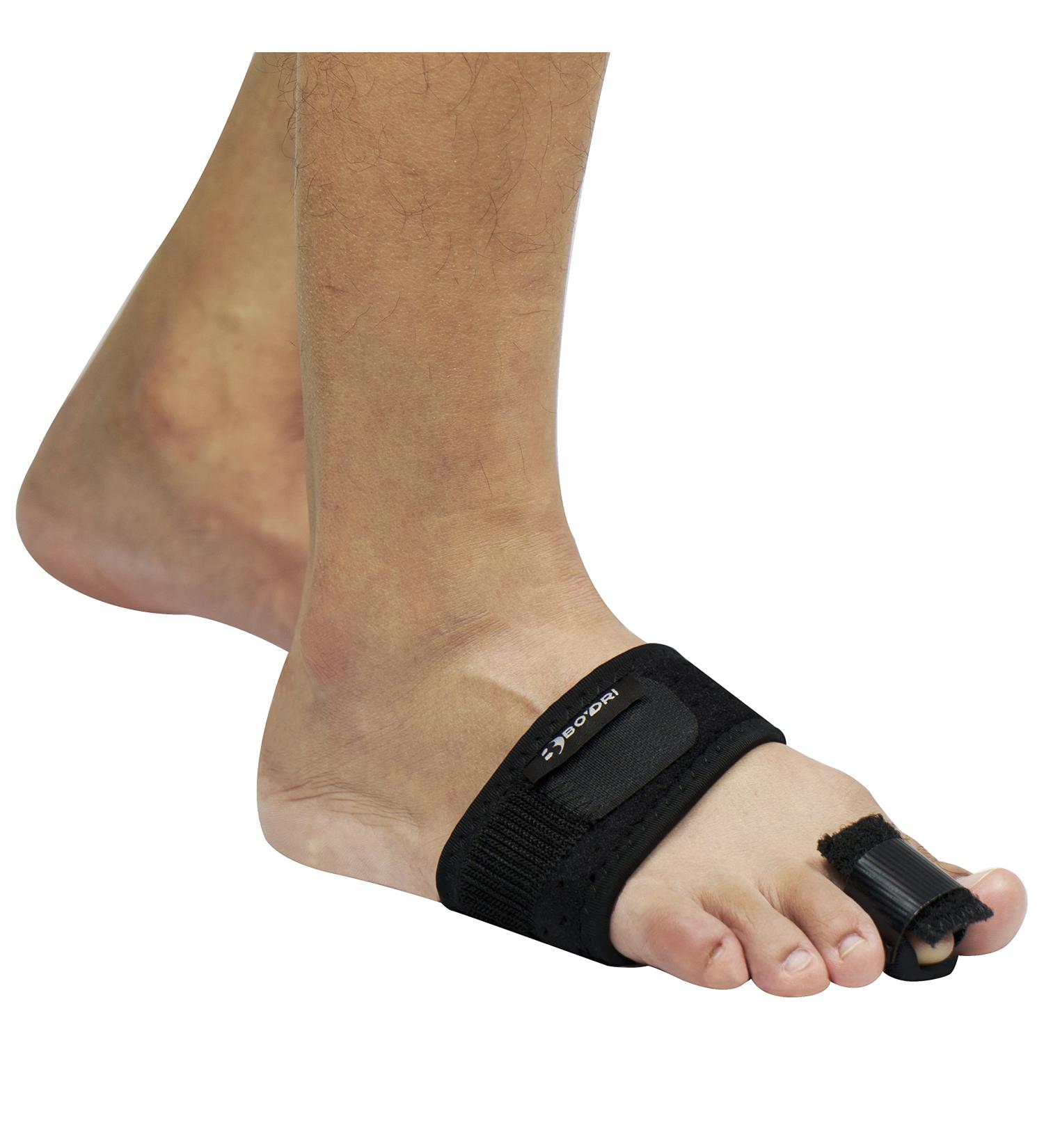 Boydri Toe Rigid Splint Stabilizers - Toe Straightener & Corrector Brace for Broken Toe - Adjustable Toe Support - L/XL Black - Buy Online on GoSupps.com