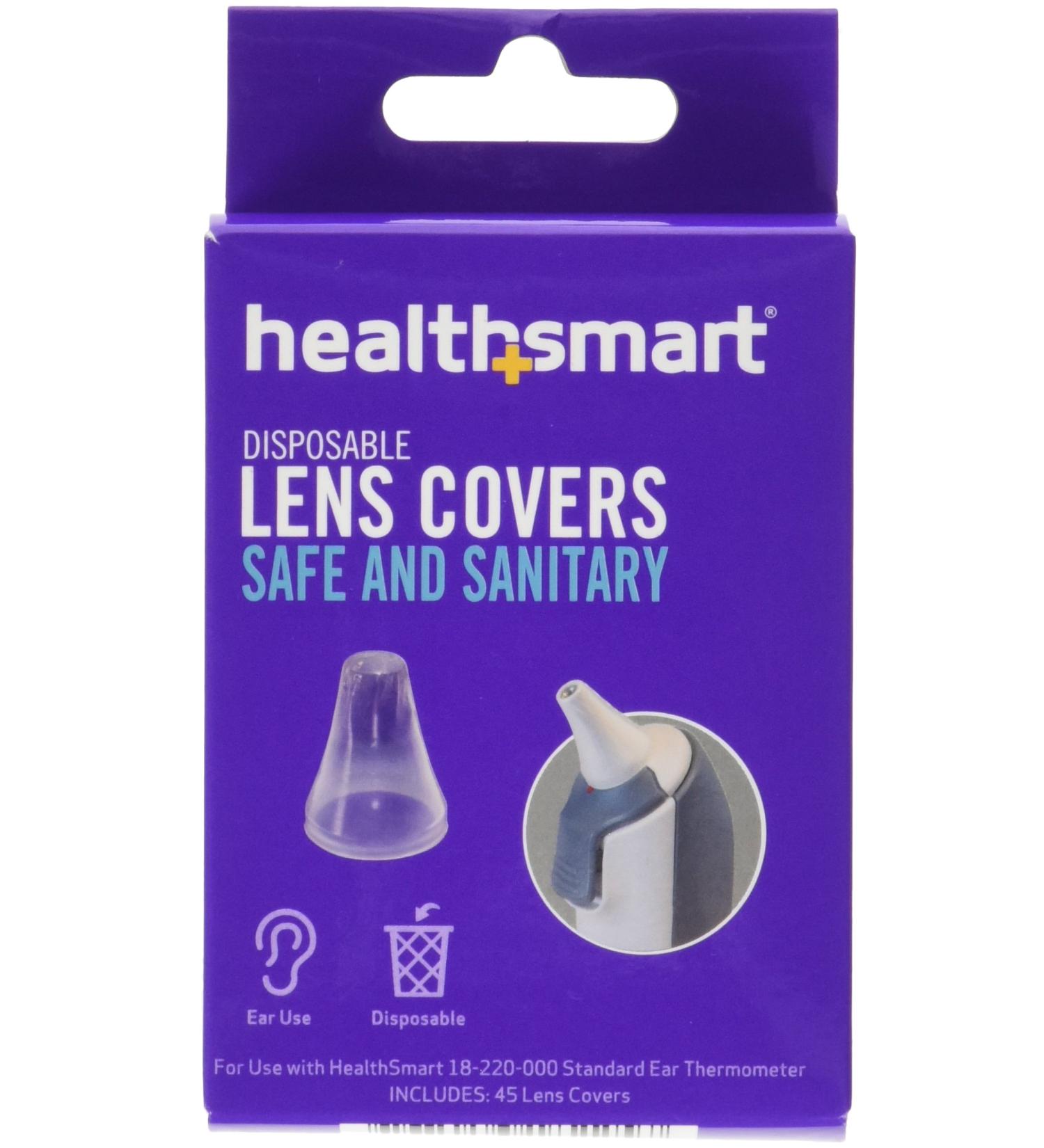HealthSmart Disposable Lens Covers Filters for Standard Digital Ear Thermometer - 45 Count Box - Buy Online on GoSupps.com