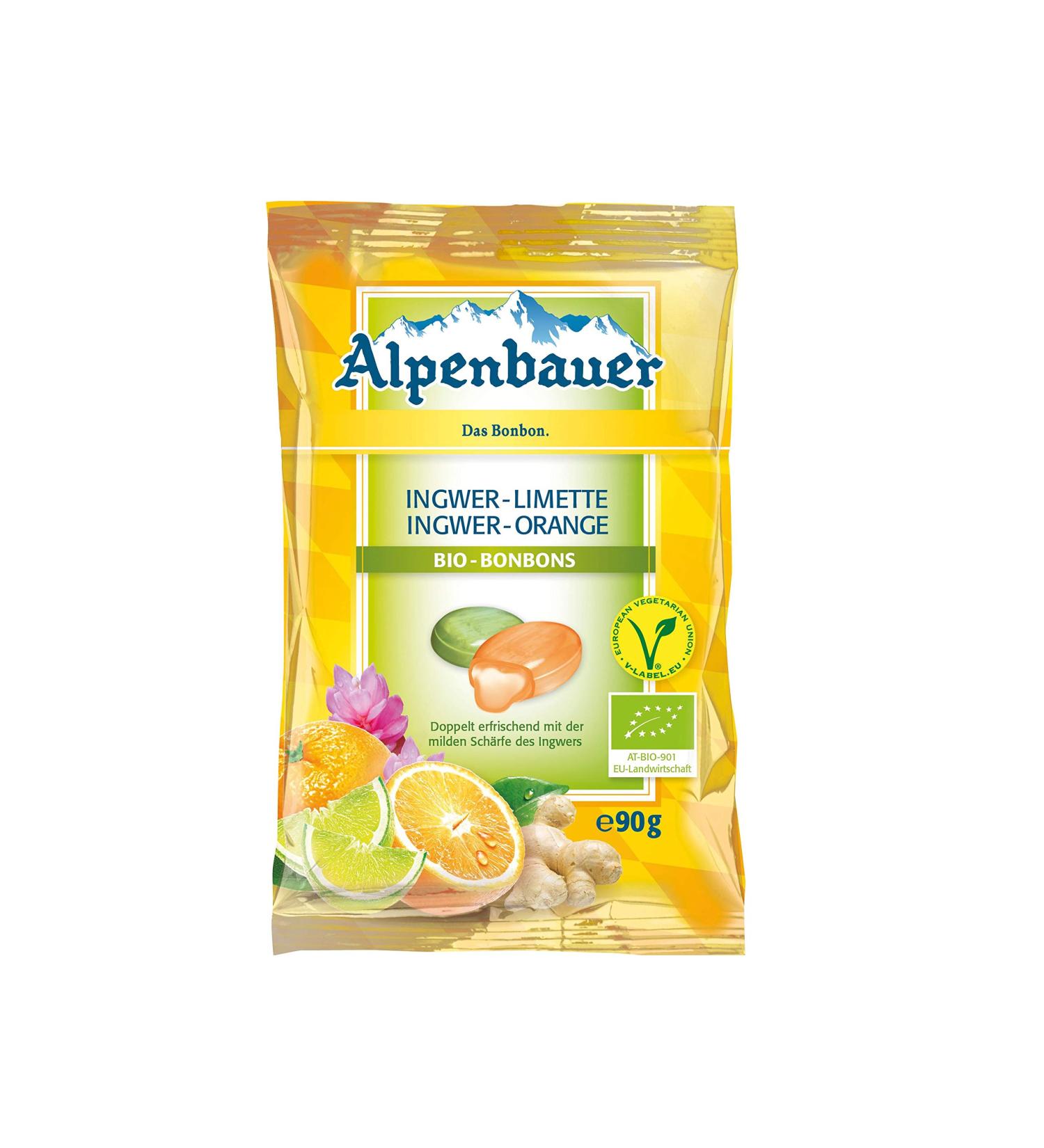 Bavarian Sweets GmbH Alpenbauer Organic Ginger Lime Ginger Orange Sweet Sharpness 90g