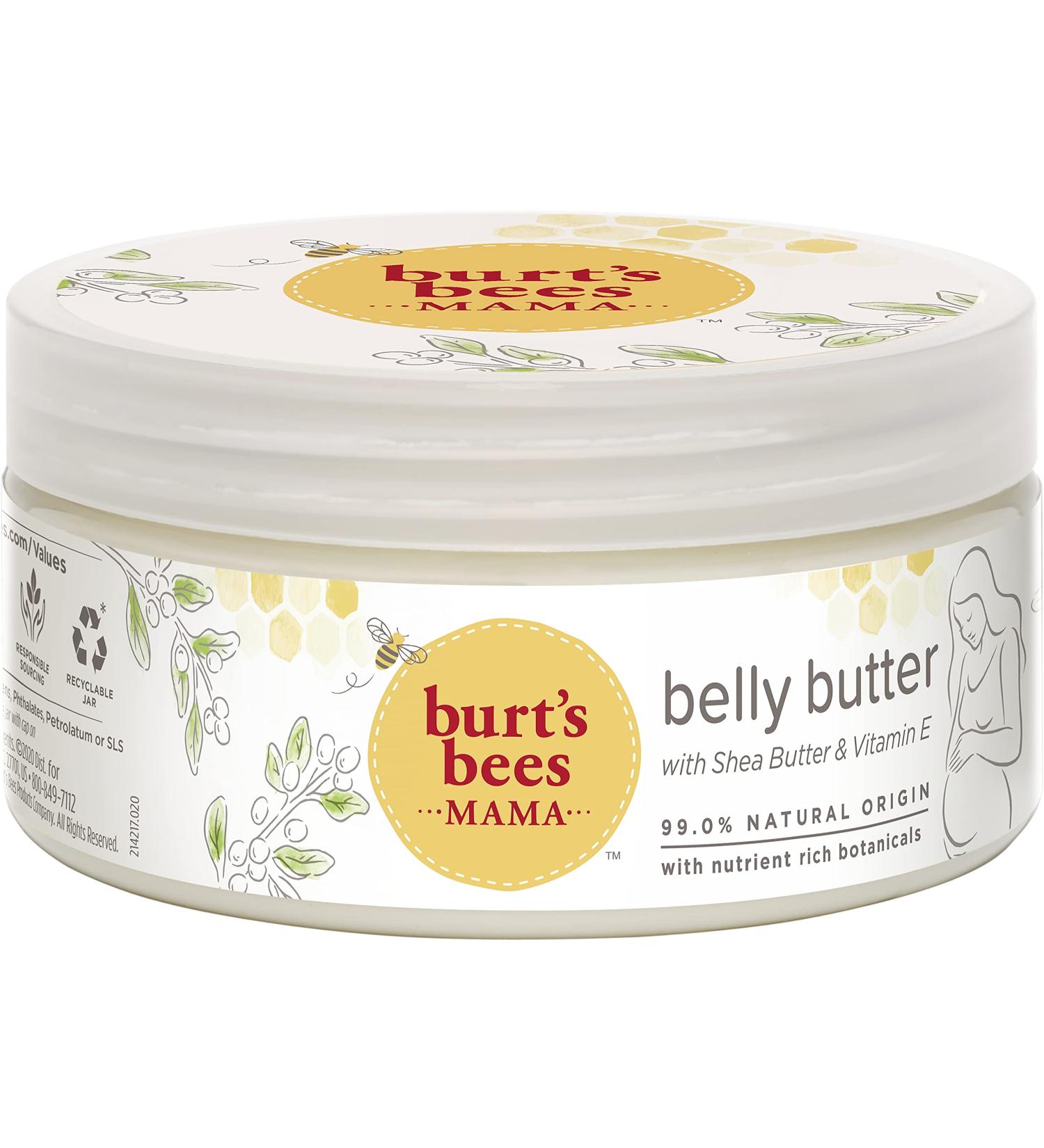 Burt's Bees Mama Belly Butter - Pregnancy Lotion & Stretch Mark Cream with Shea Butter and Vitamin E - 99% Natural - 6.5 Ounce (Pack of 1) - Buy Online on GoSupps.com
