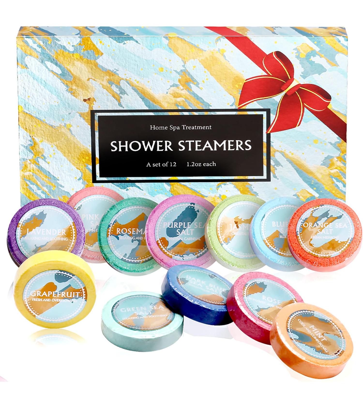 RoseFlower Shower Steamers Aromatherapy Set of 12 Natural Bath Bombs with Lavender/Rosemary/Jasmine/Rose/Grapefruit etc Scents for Home Spa Birthday Anniversaries Gift for Women Men #3 - Buy Online on GoSupps.com