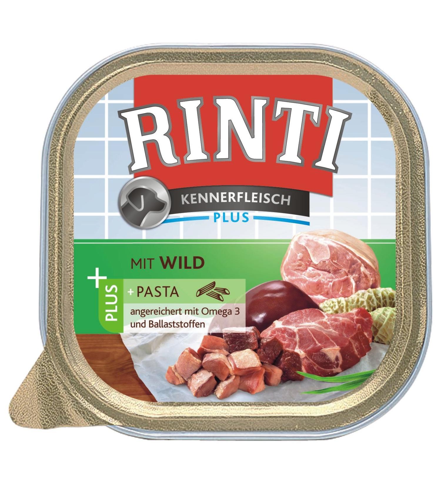 RINTI Kennerfleisch Wild + Pasta 9 x 300 g Wild+Pasta 300 g (pack of 9)