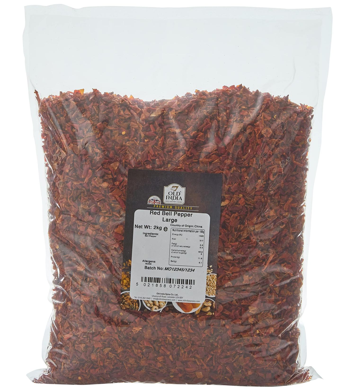 Old India Red Bell Pepper Large 2kg - Fresh and Flavorful (Pack of 1) - Buy Online on GoSupps.com