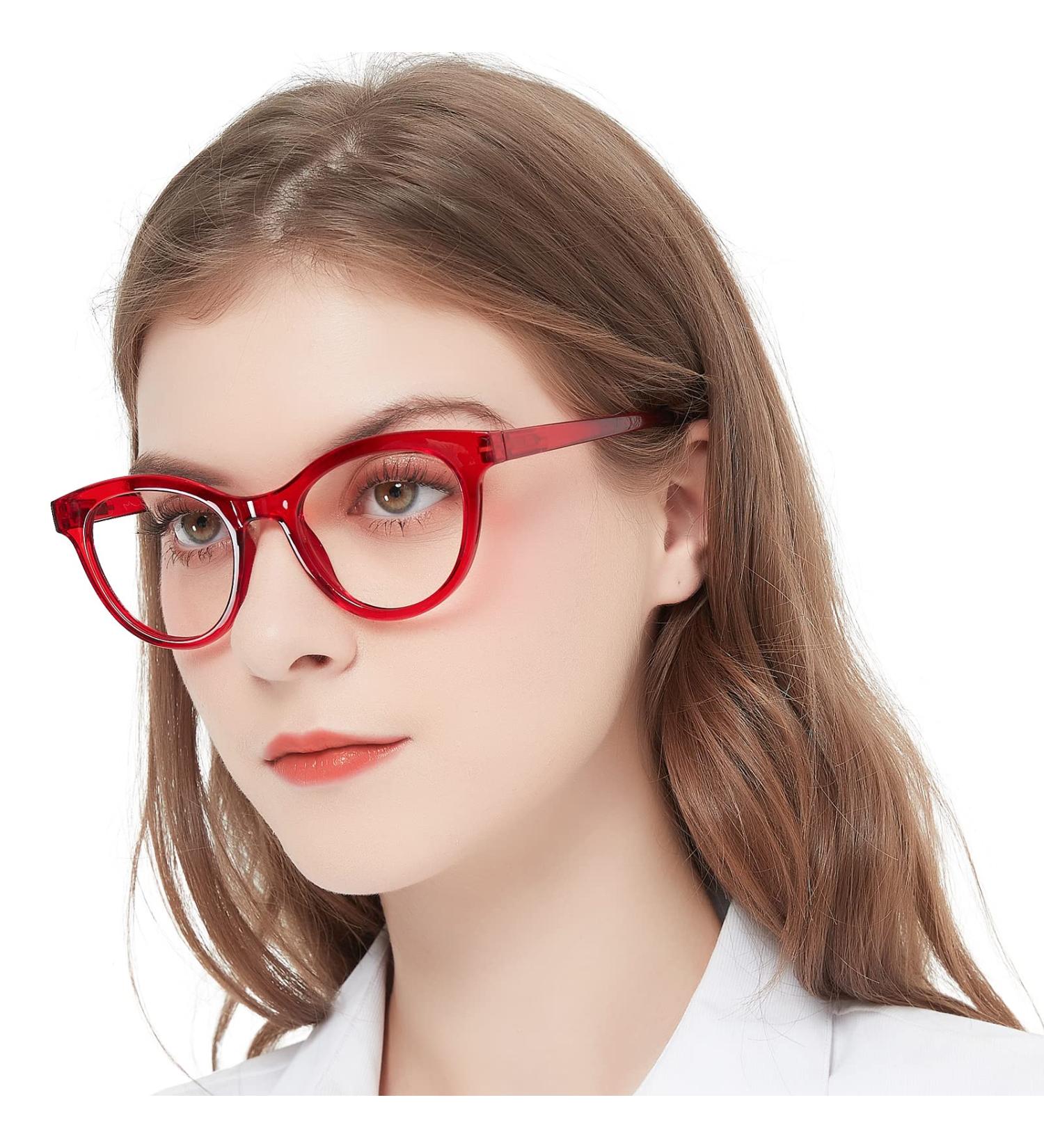 OCCI CHIARI Designer Reading Glasses for Women - Stylish Readers 1.0 to 6.0 in Red - International Shipping Available - Buy Online on GoSupps.com