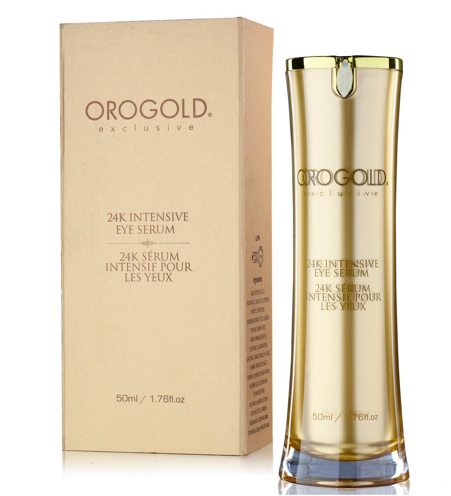 OROGOLD 24K Intensive Eye Serum - Anti Aging Solution for Wrinkles & Puffiness - 50ml - Buy Online on GoSupps.com