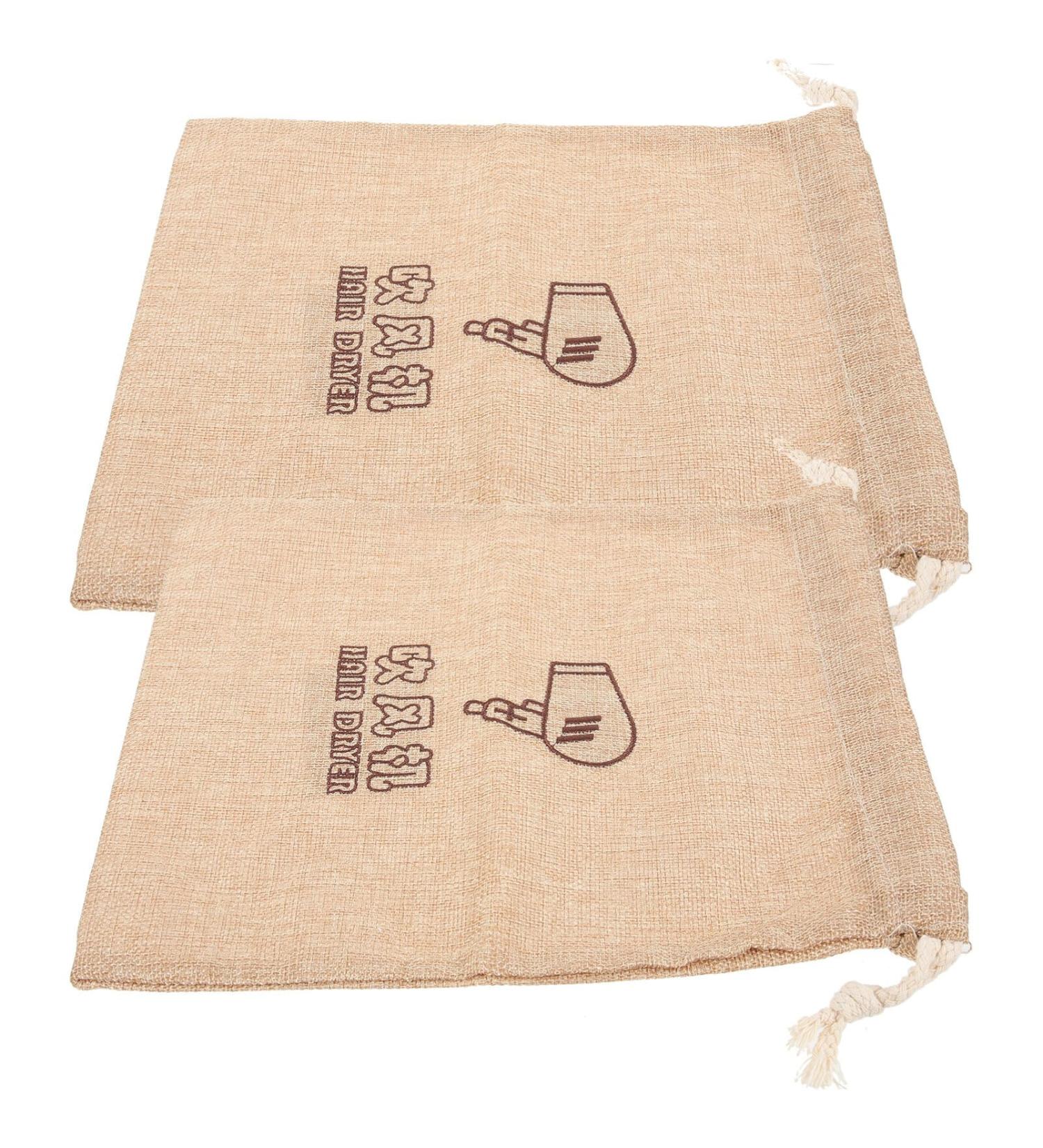 LALAFINA 2pcs Travel Supplies Travel Stuff Drawstring Storage Bag Velvet Bag Hair Dryer Travel Bag - Buy Online on GoSupps.com