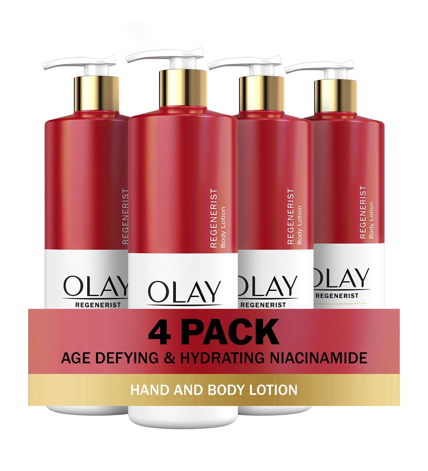 Olay Age Defying & Hydrating Body Lotion for Women with Niacinamide 17 fl oz - Pack of 4 - Buy Online on GoSupps.com