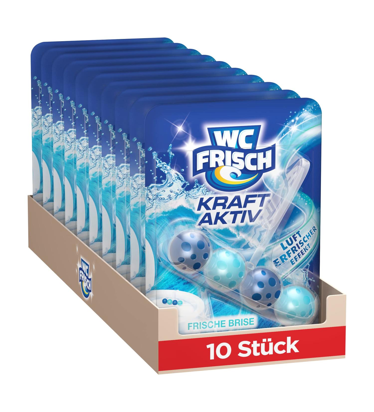 WC Fresh Kraft Aktiv Student Fresh Breis 10 Pack | Long-Lasting Toilet Cleaner with 50% Anti-Lime Effect & Rinsing Fragrance Stones - Buy Now! - Buy Online on GoSupps.com