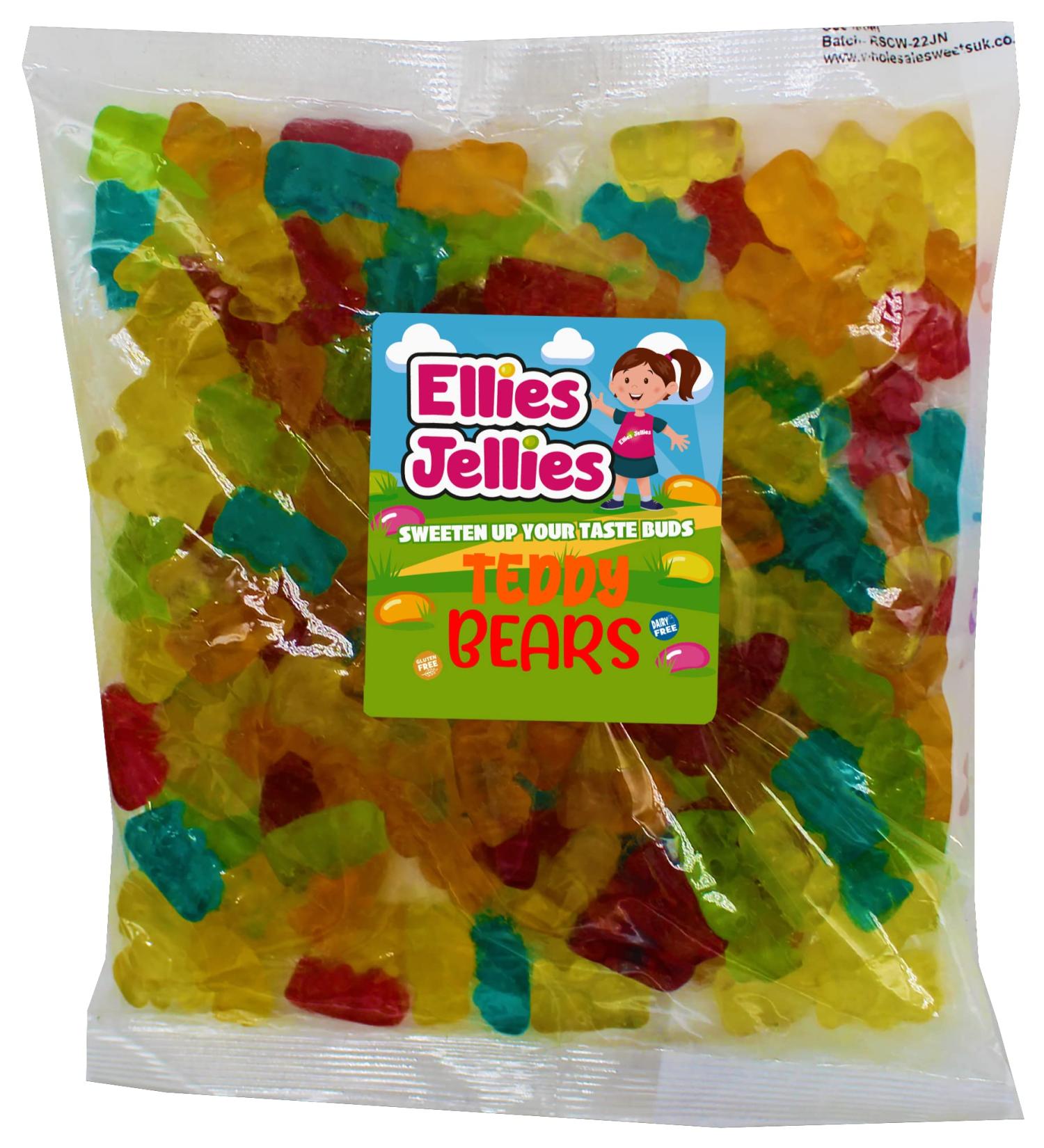 Ellies Jellies Teddy Bears 500g Bag