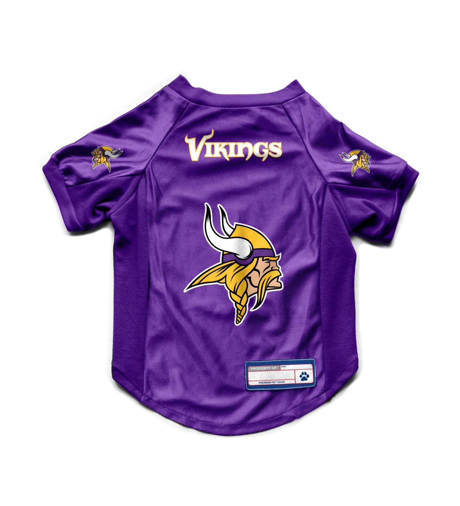 Shop Littlearth NFL Minnesota Vikings Stretch Pet Jersey - Team Color Size XL | Perfect for Your Pet! - Buy Online on GoSupps.com