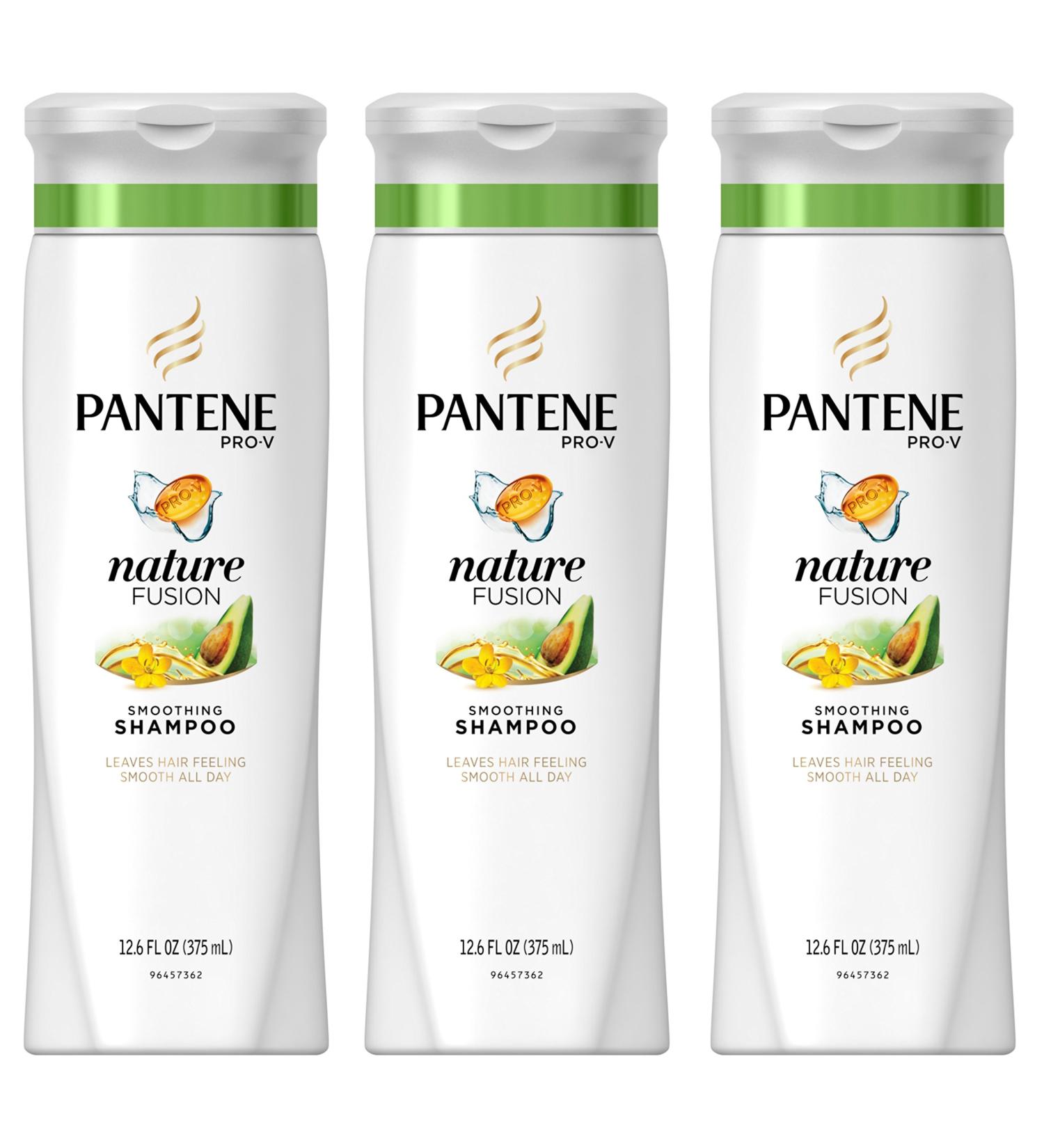 Pantene Pro-V Nature Fusion Smoothing Shampoo with Avocado Oil 12.6 fl oz - Pack of 3 - Buy Online on GoSupps.com