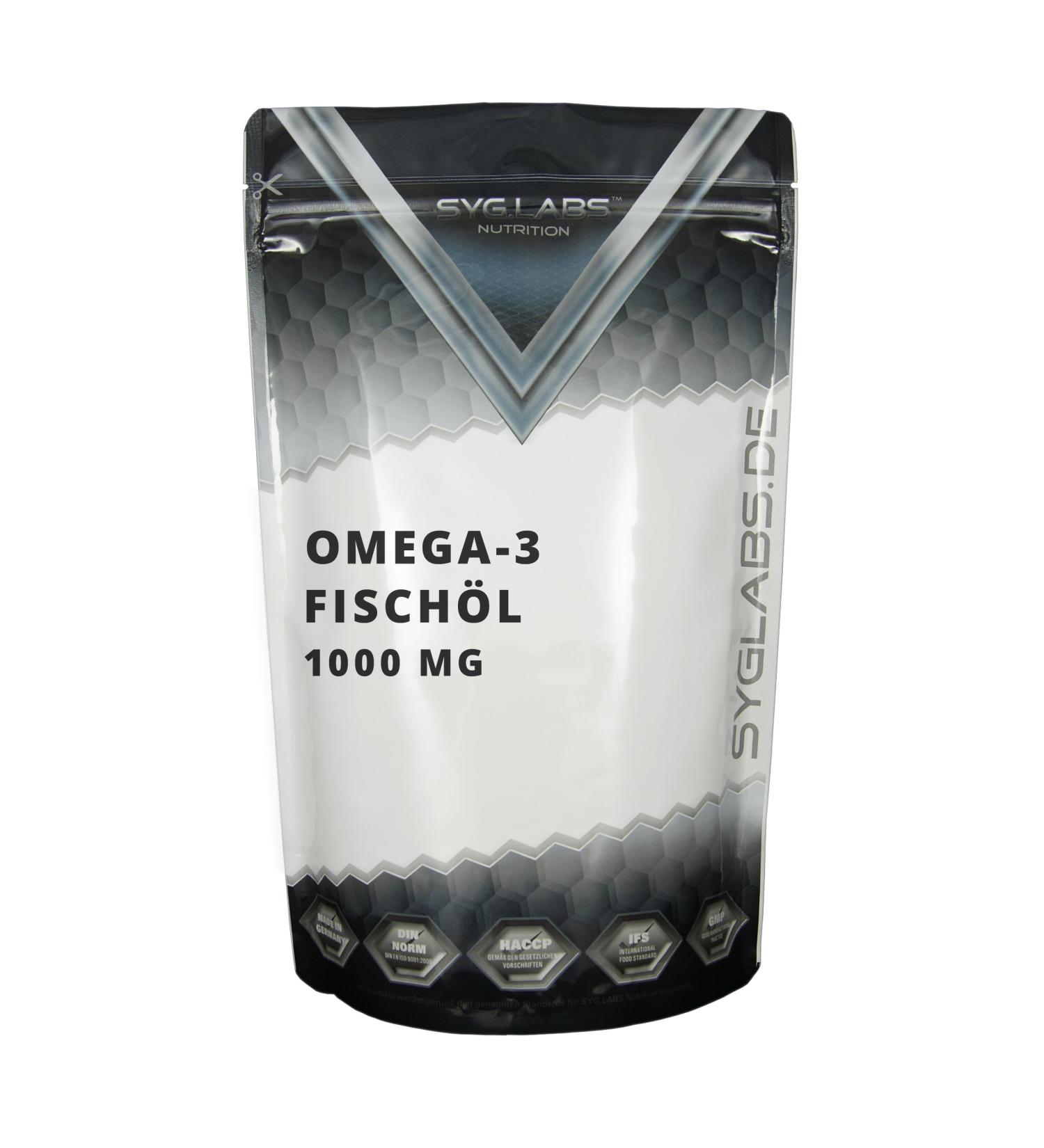 Syglabs Nutrition Omega 3 1000mg - 500 Capsules | Premium Fish Oil for Heart Health - International Shipping Available - Buy Online on GoSupps.com