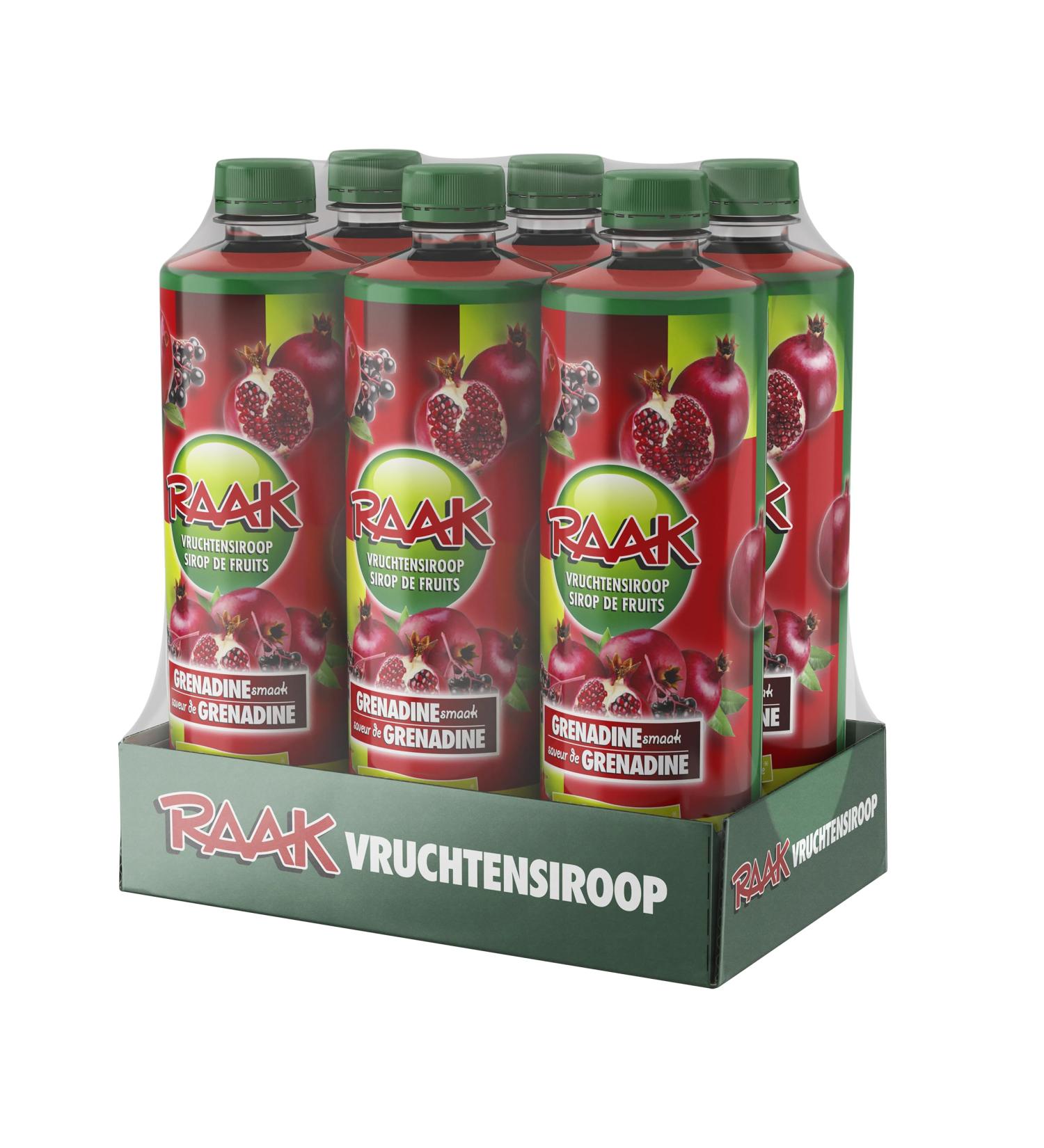 RAAK Sirop Grenadine Premium Pack 6 750 ml (180 verres) Dilution 1:7 Go t grenadine authentique Format familial - Buy Online on GoSupps.com