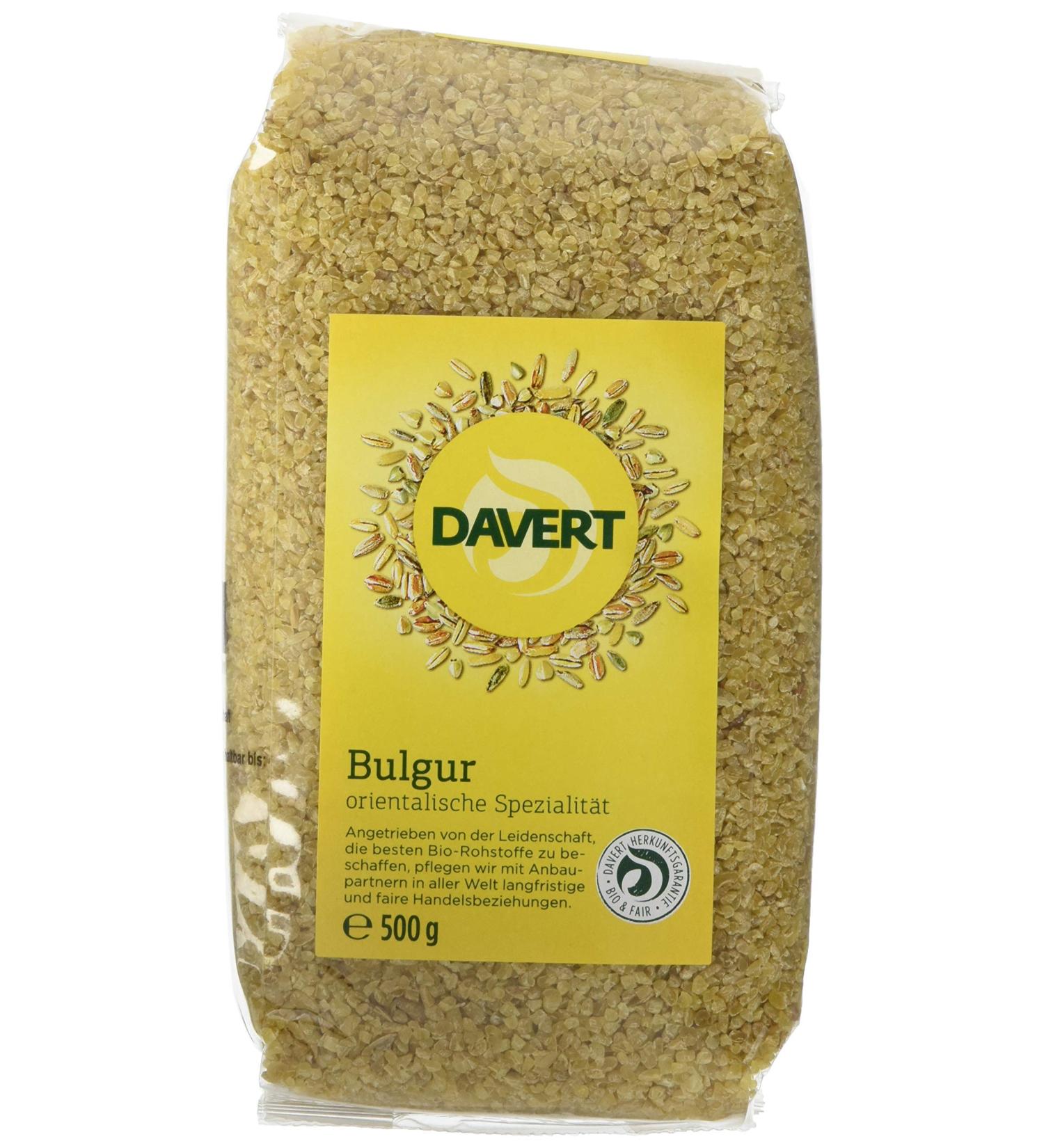 Organic Davert Bulgur - Pack of 4 (4 x 500 g) | Premium International Shipping - Buy Online on GoSupps.com