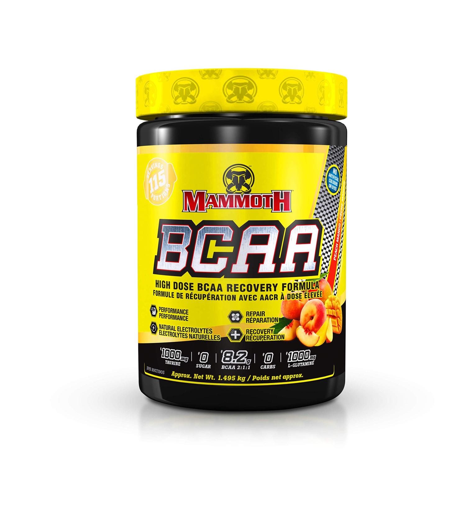 Mammoth BCAA 40 serve - Peach Mango 520 gram Peach Mango 520 gram - Buy Online on GoSupps.com