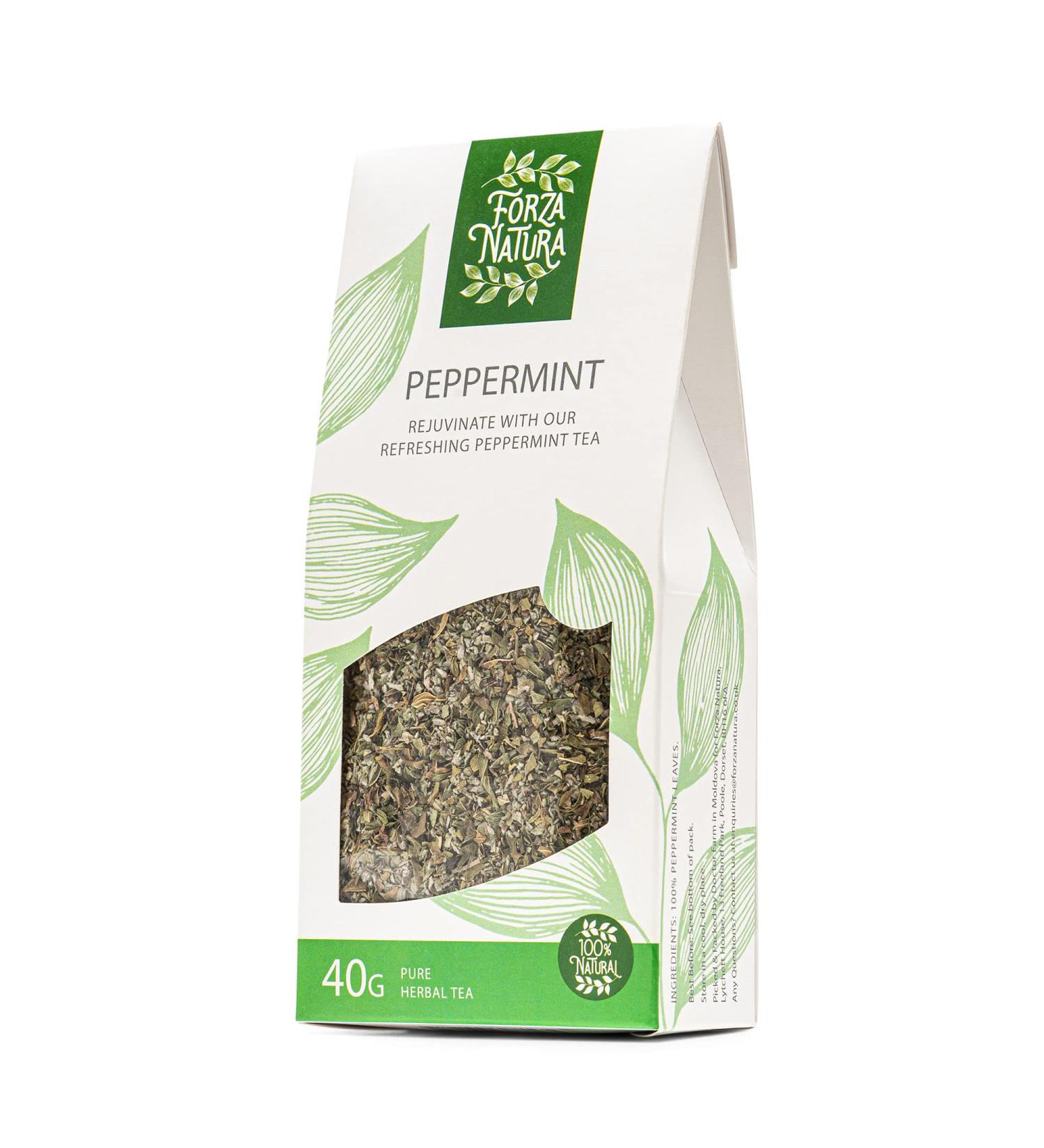 Peppermint - Loose Leaf Herbal Tea - 100% Natural - 40g