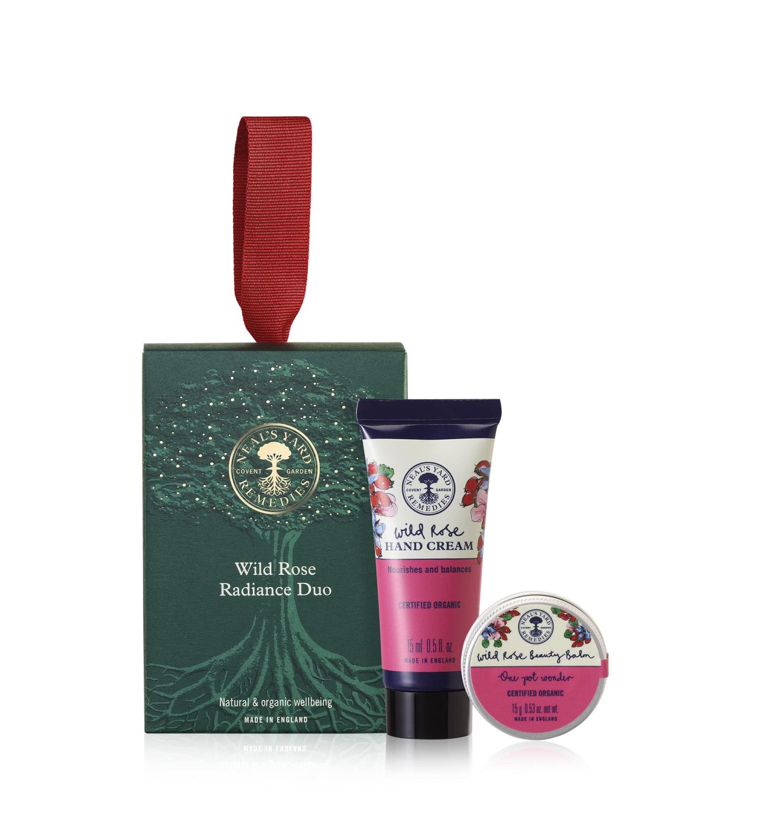 Neal s Yard Remedies Wild Rose Radiance Duo Gift Set | Organic Radiance Duo With Rosehip Seed Oil | Vegetarian Radiance Duo Made With Organic Ingredients | Suitable For All Skin Types - Buy Online on GoSupps.com