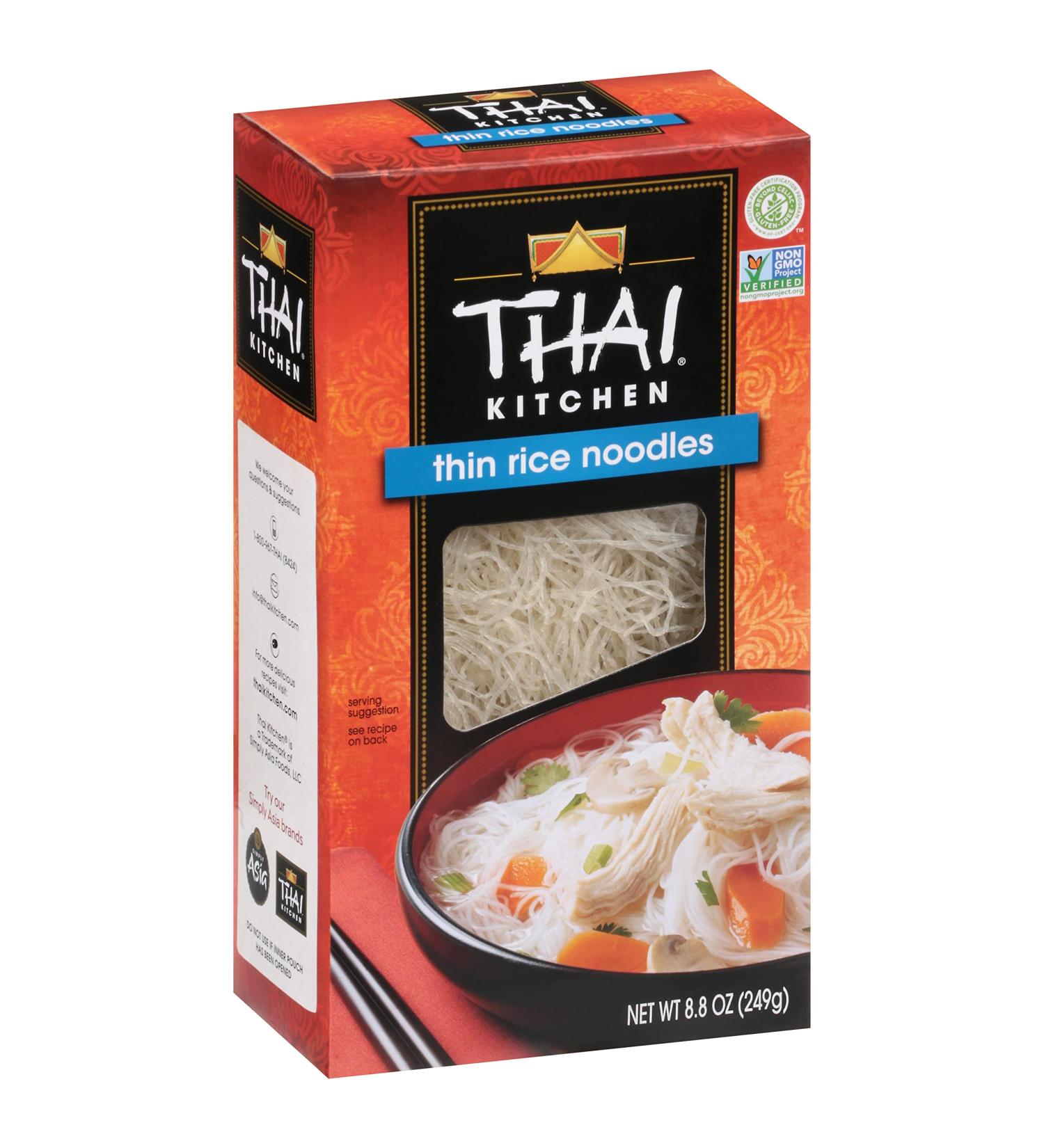 Thai Kitchen Gluten Free Thin Rice Noodles - 8.8 oz (Pack of 6) | Authentic Thai Rice Noodles - Buy Online on GoSupps.com