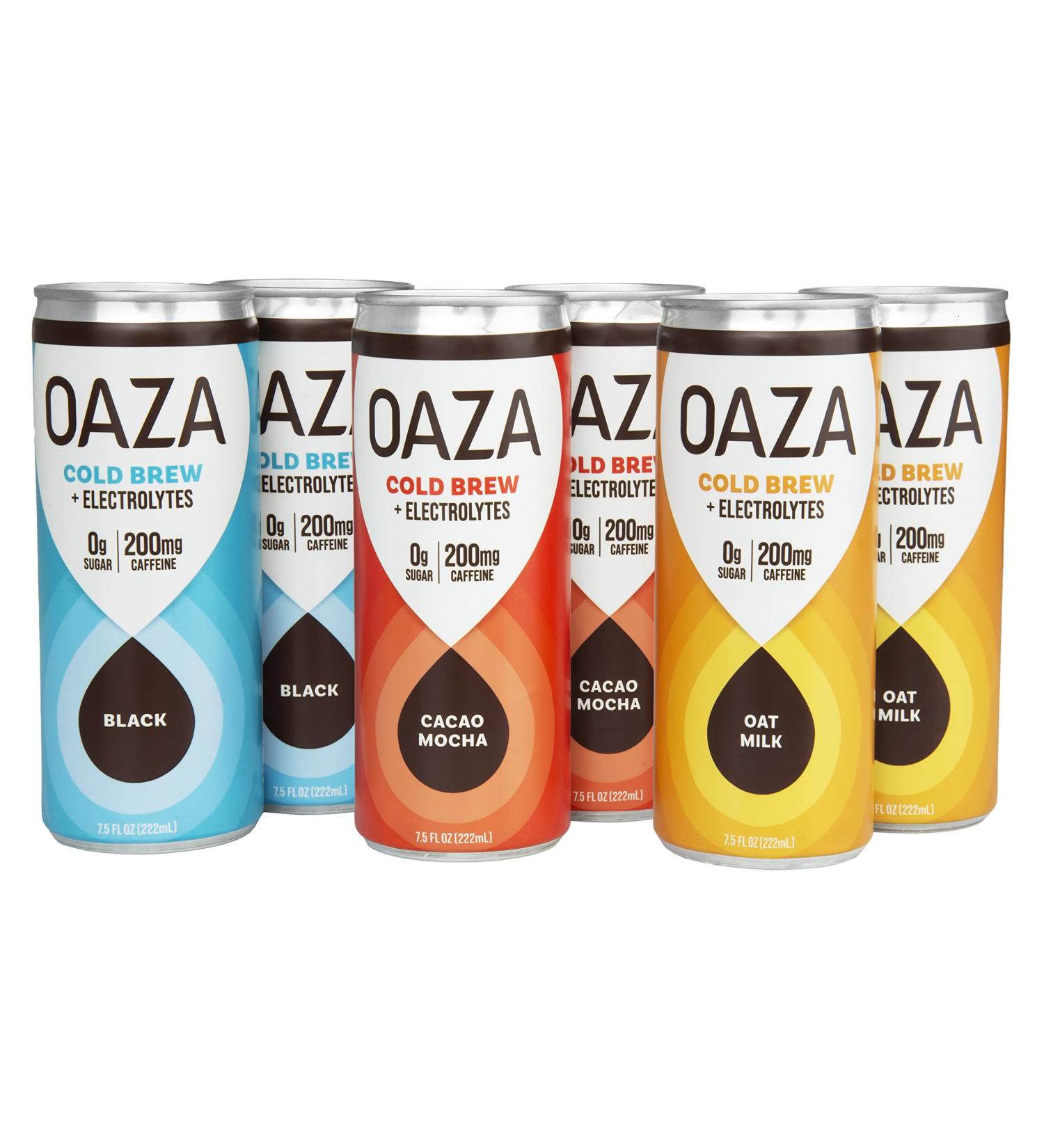 Oaza Variety Pack Cold Brew Coffee + Electrolytes - Zero Sugar, Great Taste - Buy Online on GoSupps.com