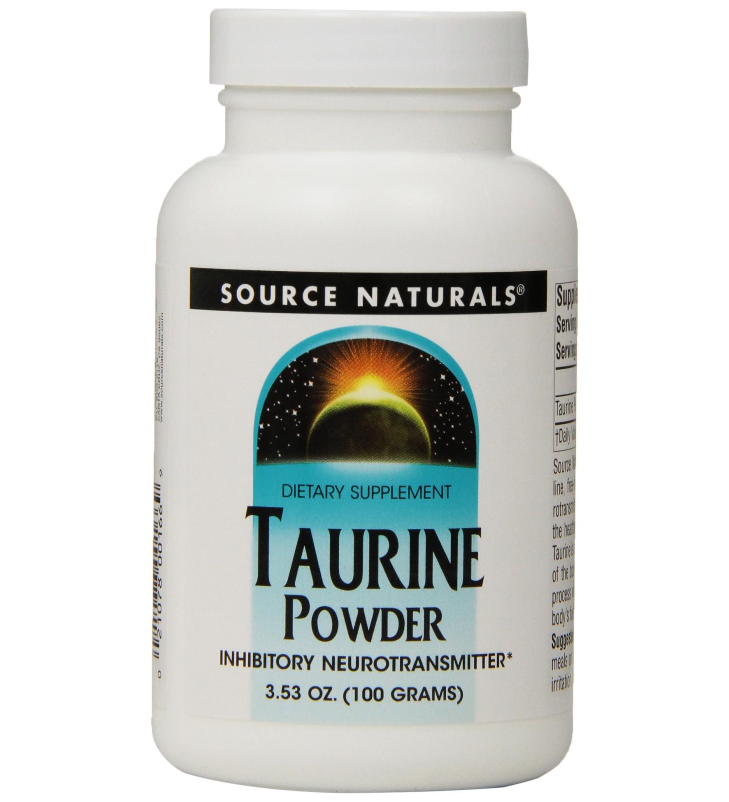 Source Naturals Taurine Powder 3.53 oz | High-Quality Amino Acid Supplement - Buy Online on GoSupps.com