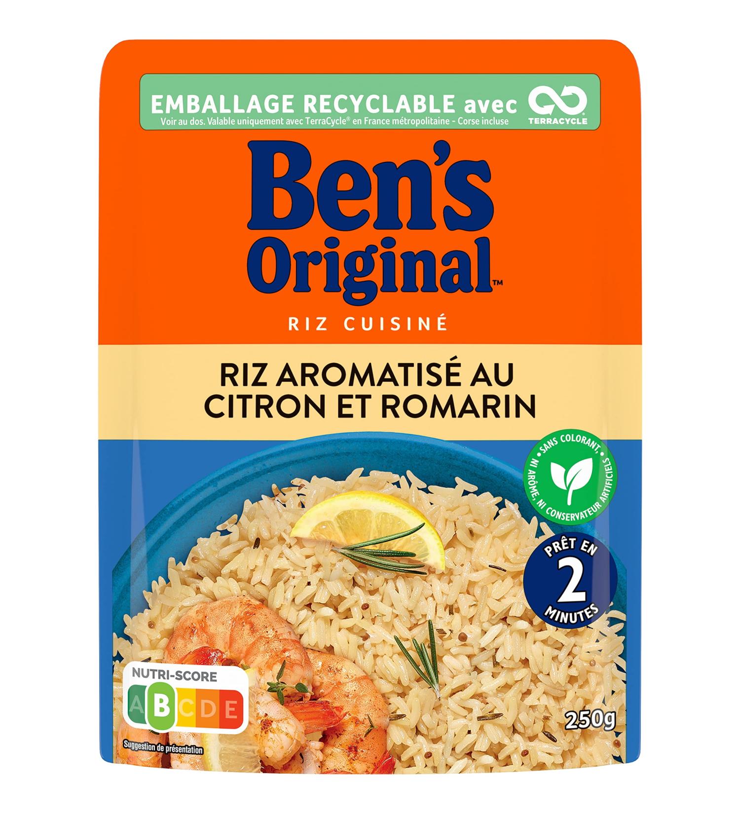  BEN'S ORIGINAL BEN'S ORIGINAL Express Rice 2min Lemon and Rosemary 250g - Buy Online on GoSupps.com