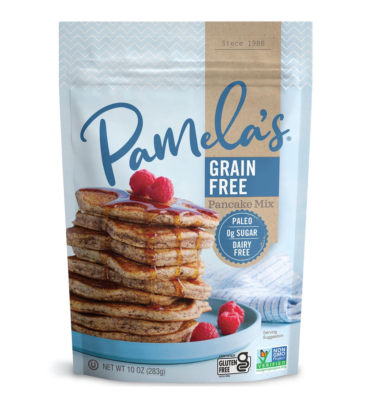 Pamela's Products Pancake Mix, Grain Free 10 Oz (Pack of 6) Grain Free Pancake 10 Ounce (Pack of 6)