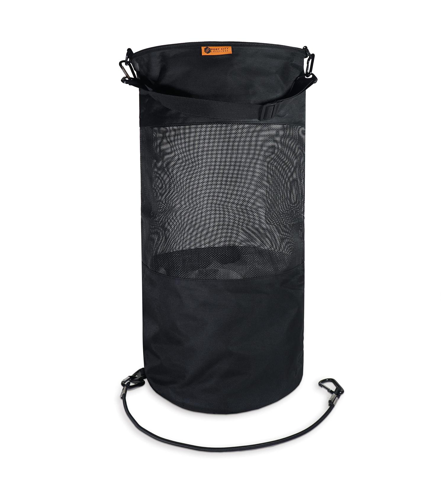 Port City Creations Boat Trash Bag - Portable Outdoor Mesh Bag for Boat, Kayak & Camper (Black) - Buy Online on GoSupps.com