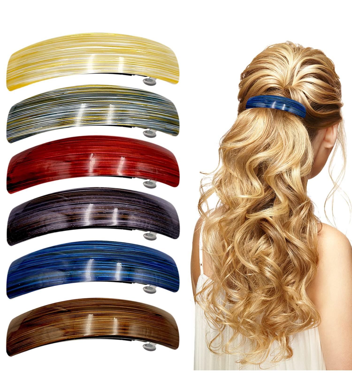 Barrettes Retro Hair Barrettes XPOOP Hair Clips Hair Clips Women Hair Clips for Fine Hair Hair Clips for Women Hair Barrettes Classic Automatic Hair Clip Simple Spring Hair Clips Hair Slides - Buy Online on GoSupps.com