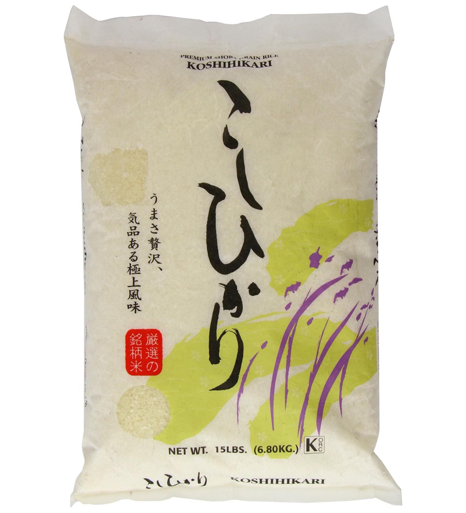 Shirakiku Koshihikari Rice - Premium Quality Japanese Rice 15lb - Buy Online on GoSupps.com