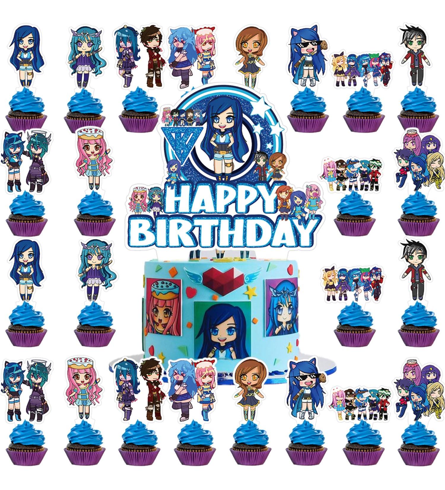 37 PCS Funneh Krew Cupcake Toppers for Funneh Krew Theme Party Birthday Party Wedding Baby Shower Anniversary Party Cake Dessert Decorations Supplies Picks - Buy Online on GoSupps.com