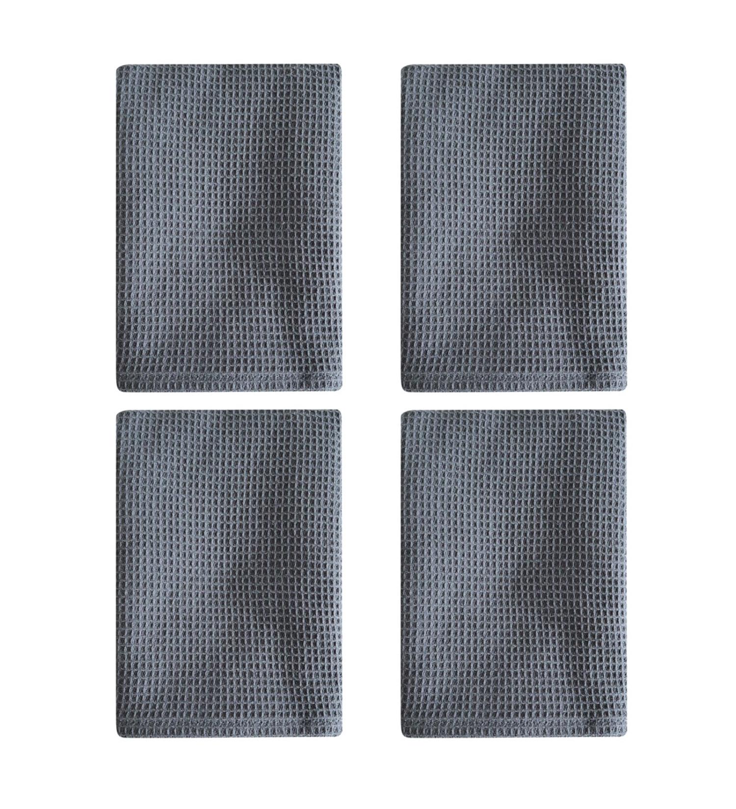 4 Pack Colorful Dishcloths Kitchen Cleaning Cloths Convenient Kitchen Dishcloth Kitchen Towel for Different Tasks Dark Gray - Buy Online on GoSupps.com