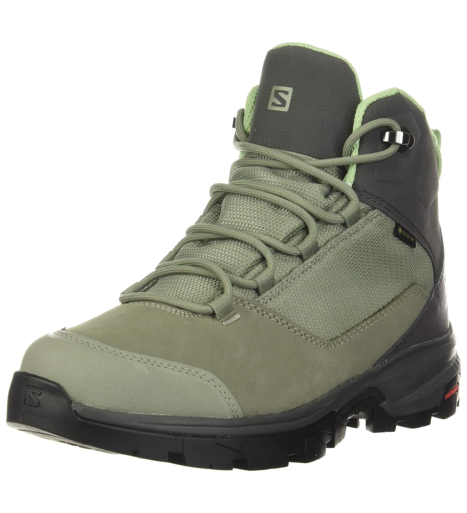 Salomon Women's Outward Gore-tex Backpacking Boots Hiking - Size 8 Shadow/Magnet/Spruce Stone - Buy Online on GoSupps.com