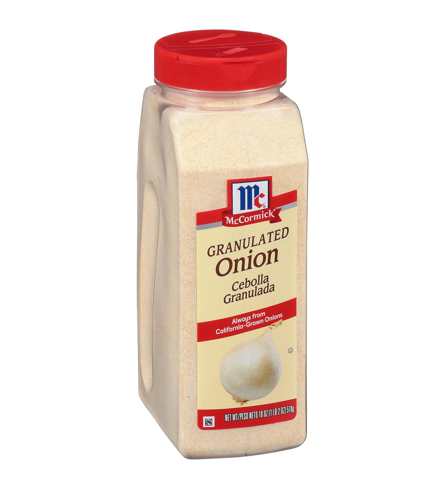 McCormick Granulated Onion 18 oz - Premium Quality Seasoning - Buy Online on GoSupps.com