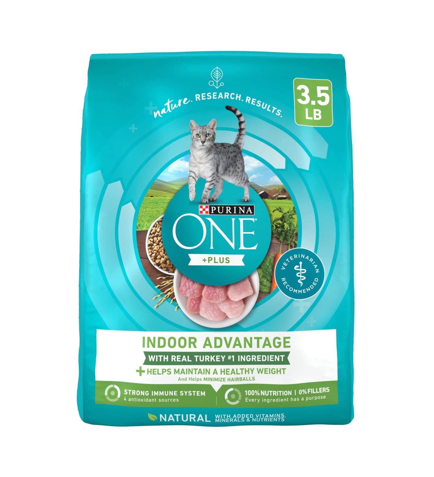 Purina ONE Indoor Advantage Cat Food Dry Food Turkey 3.5 lb. Bag - Buy Online on GoSupps.com