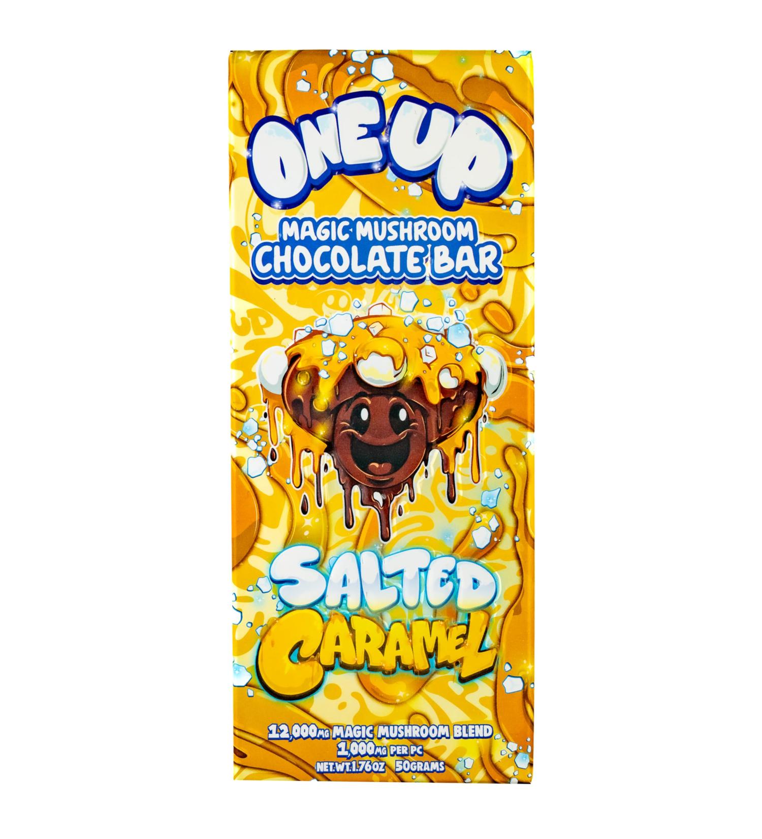 ONE UP Salted Caramel Mushroom Chocolate Bar 1.76 oz.