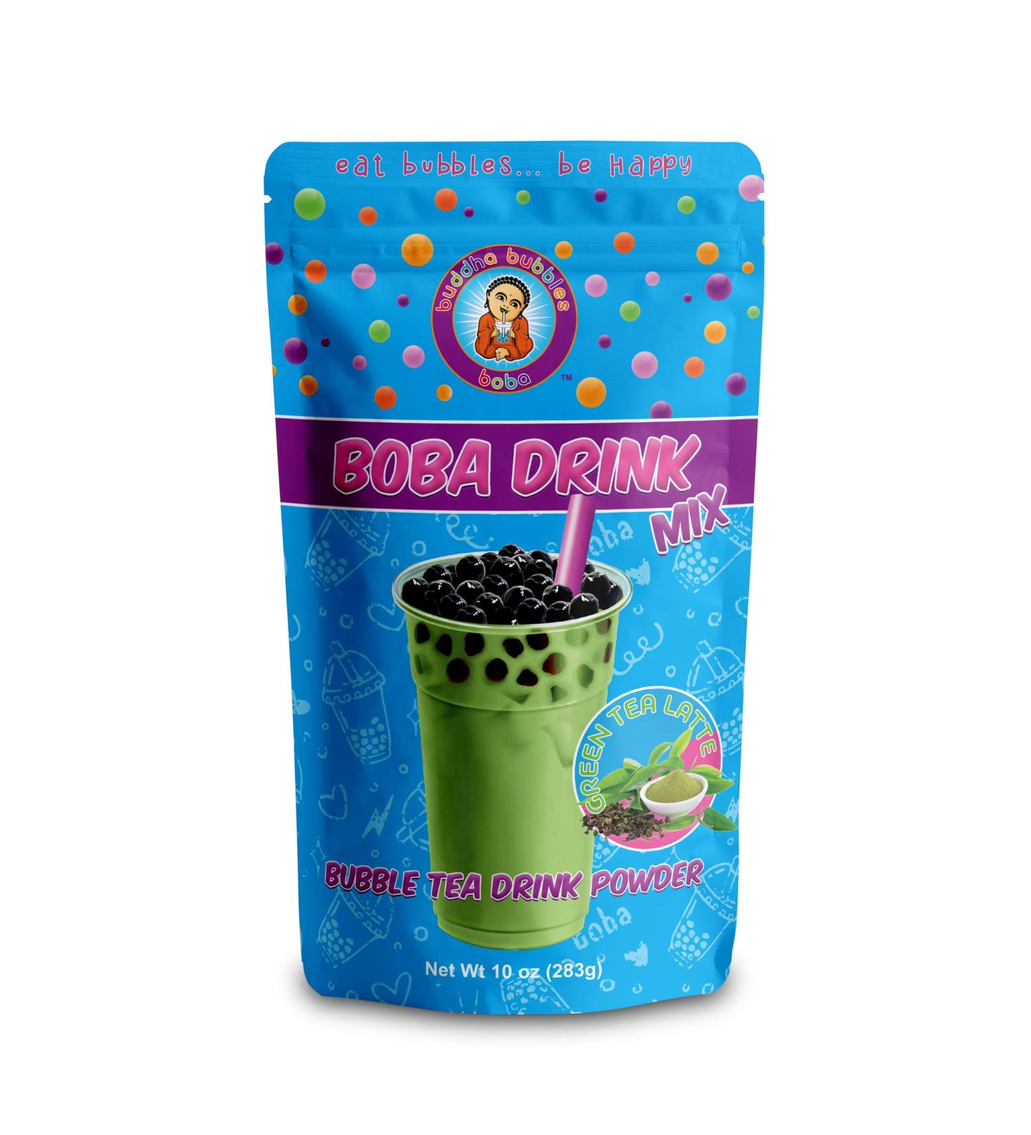 GREEN TEA LATTE (Matcha) Boba / Bubble Tea Drink Mix Powder By Buddha Bubbles Boba 10 Ounces (283 Grams) 10 Ounce (Pack of 1) - Buy Online on GoSupps.com