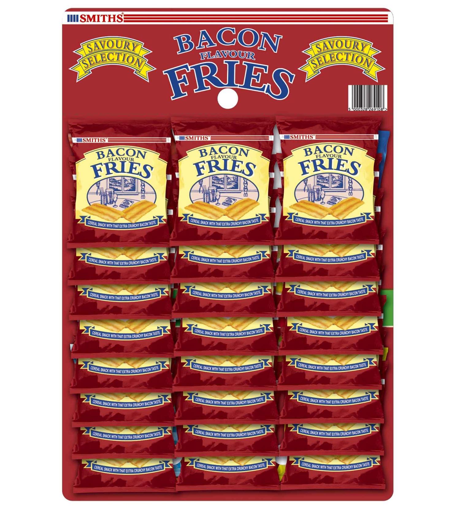 Smiths Savoury Snacks Full Retail Boxes (Bacon Fries Pub Card)