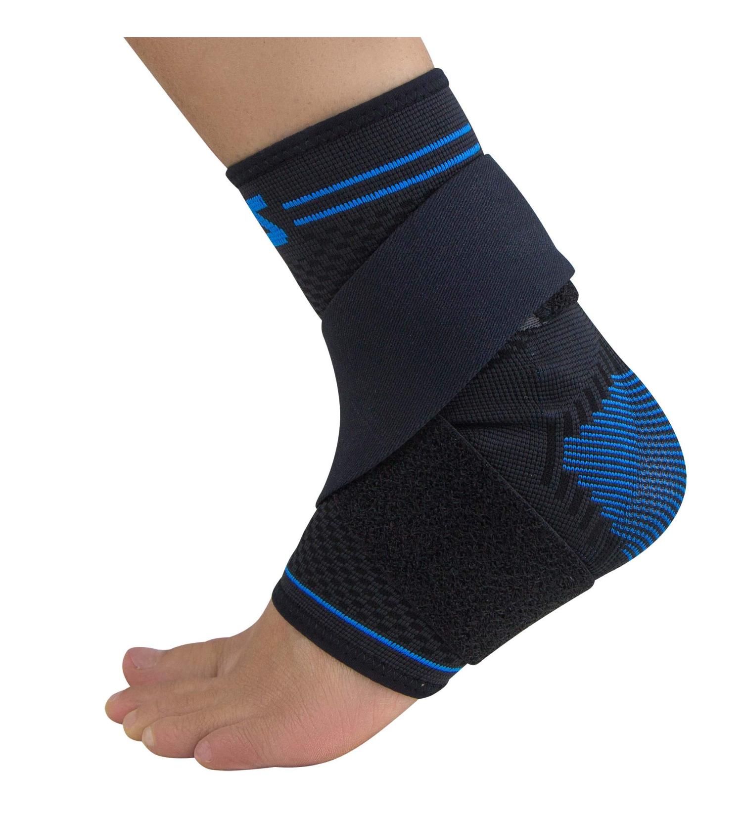 Zensah Elite Gel Compression Ankle Sleeve - Breathable Lightweight & Anti-Odor with Removable Strap - Premium Comfort for Sports - Black Large | International Shipping Available - Buy Online on GoSupps.com