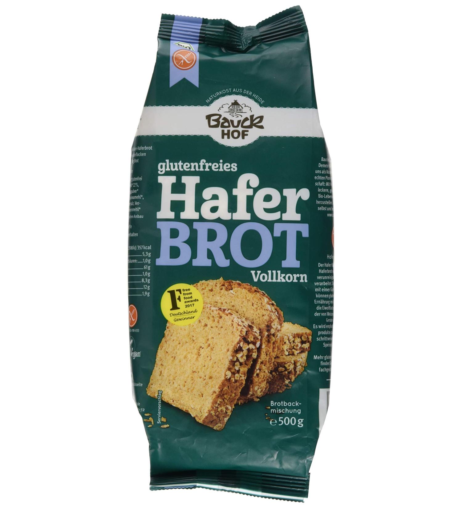Bauckhof Gluten-Free Oat Bread 500g Healthy Delicious International Shipping Available - Buy Online on GoSupps.com