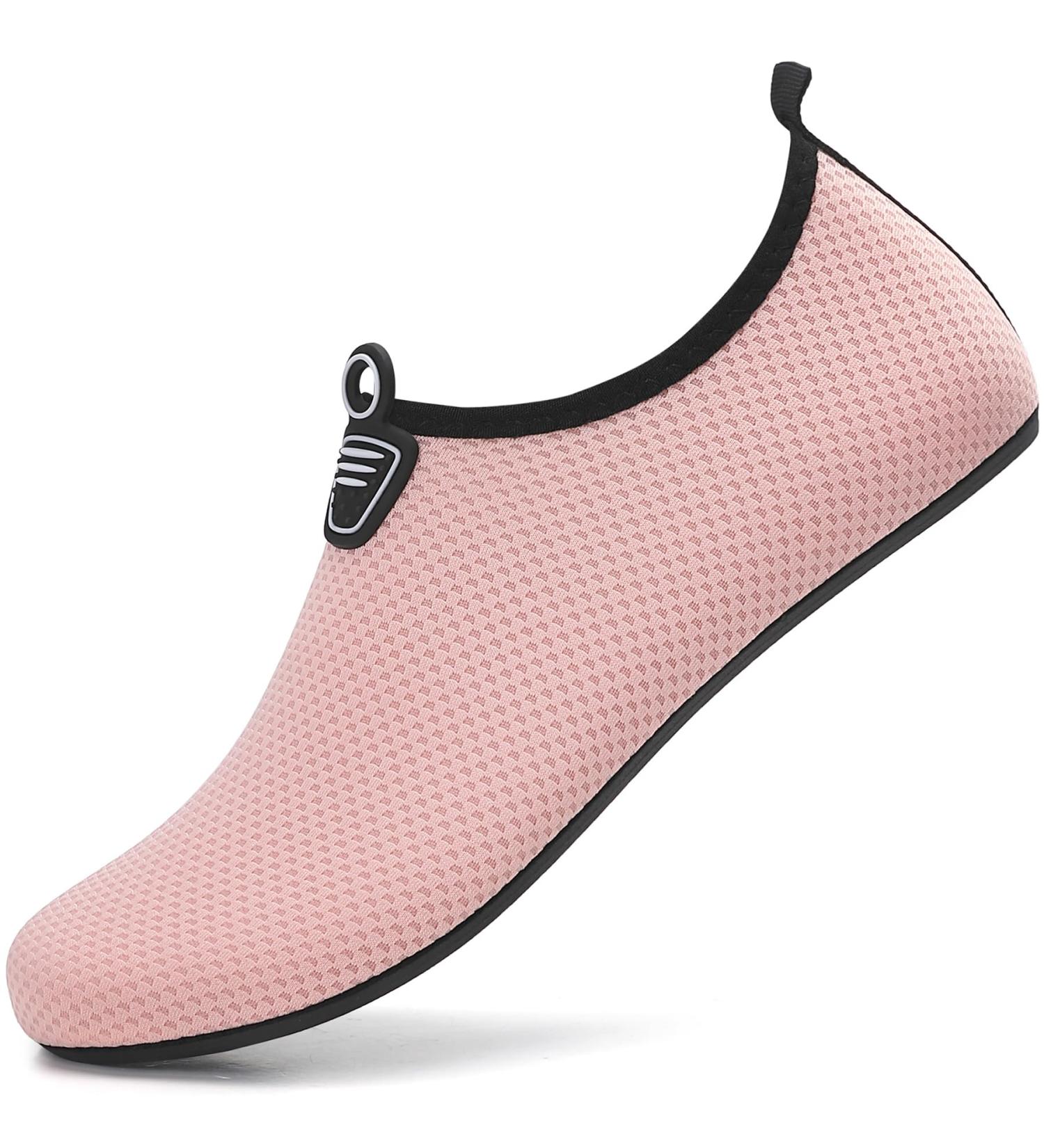 Ruomu Fast Drying Bathing Shoes for Women & Men | Slipproof Aqua Shoes | Lightweight Beach & Surf Footwear | Size 38 EU - Pink - Buy Online on GoSupps.com