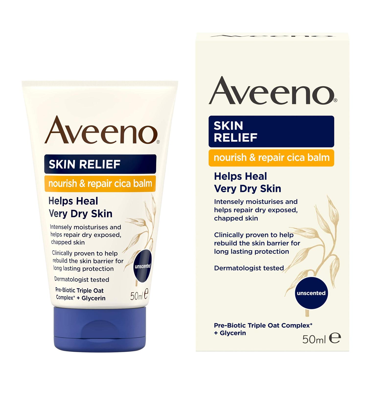 Aveeno UK Skin Relief Nourish & Repair CICA Balm 50ml - Soothing Skincare Solution - Buy Online on GoSupps.com